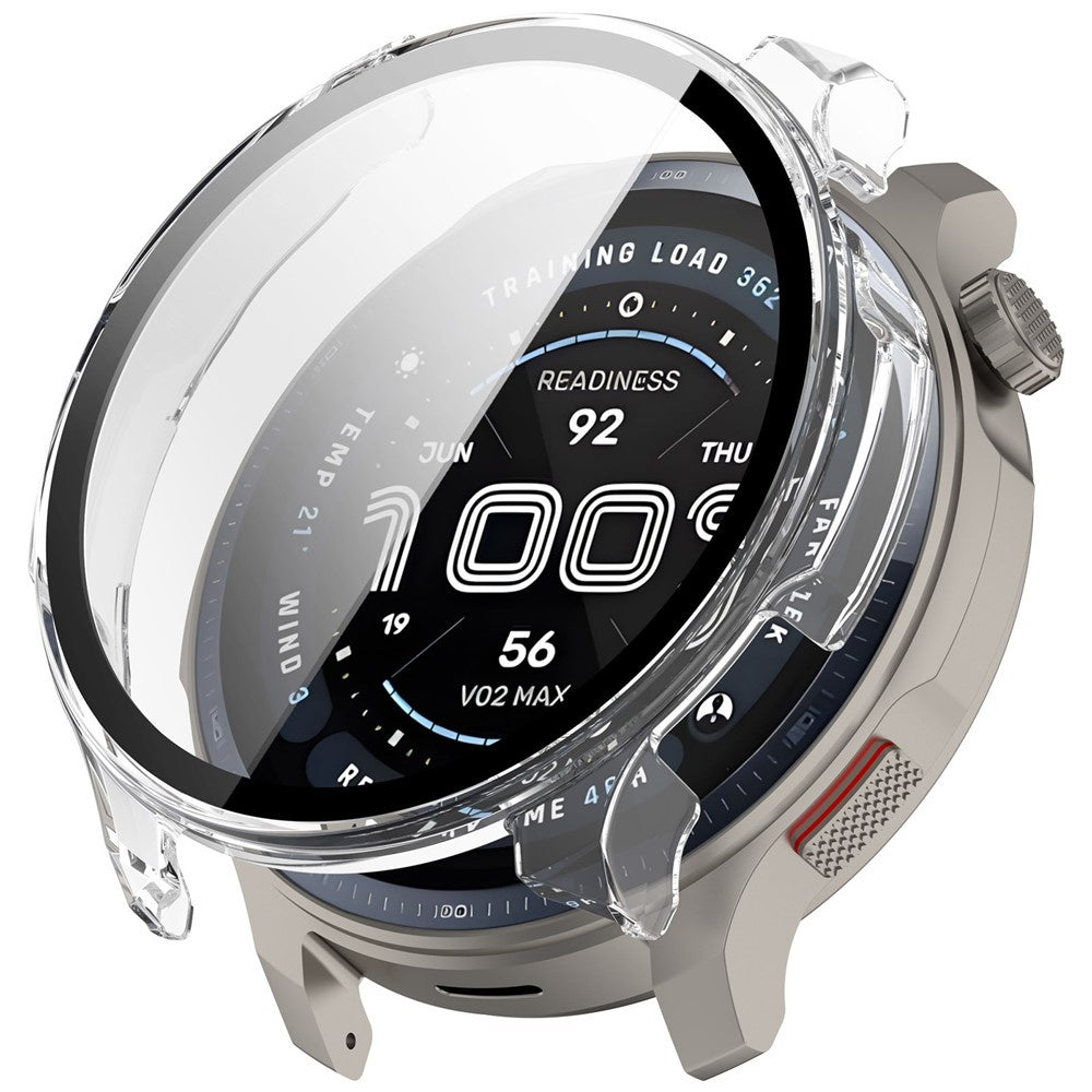 Amazfit Balance 2 PC case met glas (transparant)