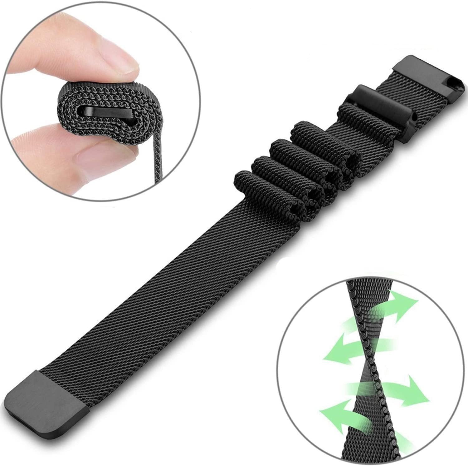 Huawei Watch GT 5 Pro - 42mm Milanese band (zwart)