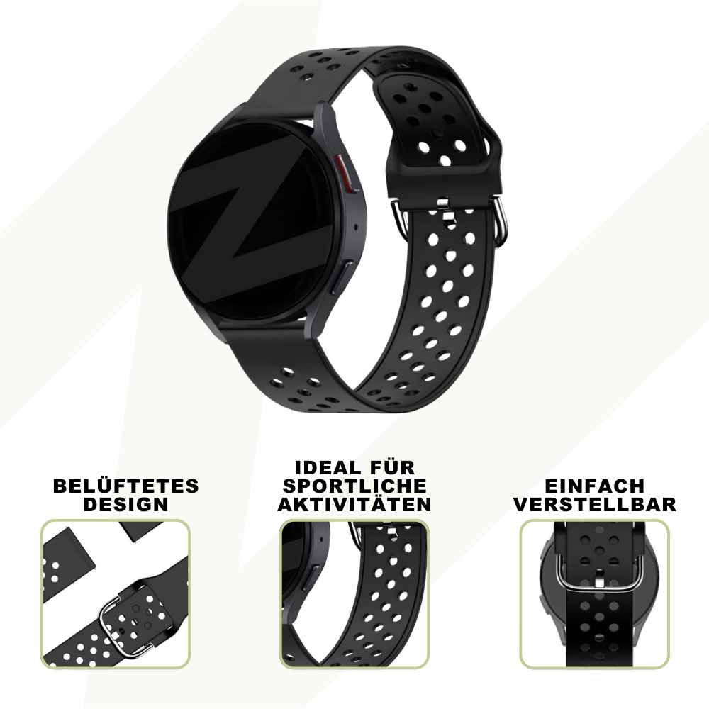 Bandz Coros Pace 2 sport band 'Air' (zwart)