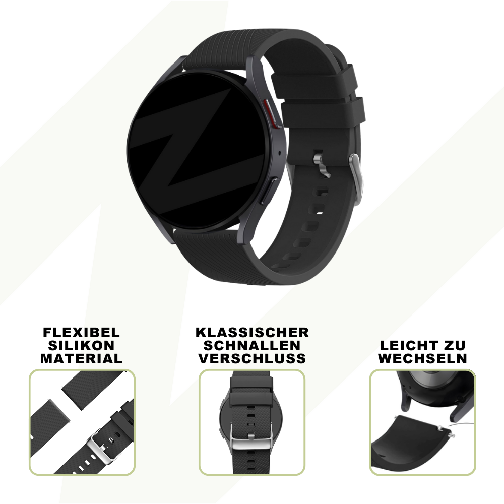Bandz Coros Apex 2 Pro siliconen band 'Deluxe' (zwart)