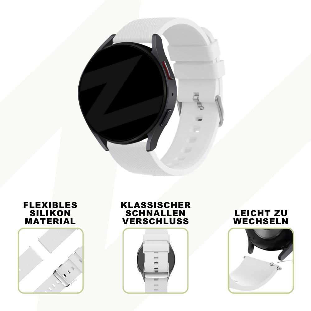 Bandz Suunto 5 Peak siliconen band 'Deluxe' (wit)