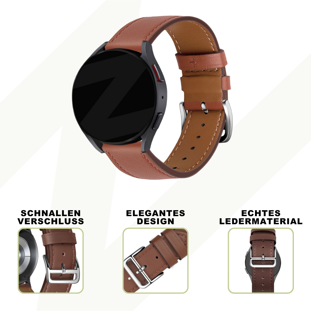 Bandz Suunto 5 Peak lederen band 'Deluxe' (bruin)