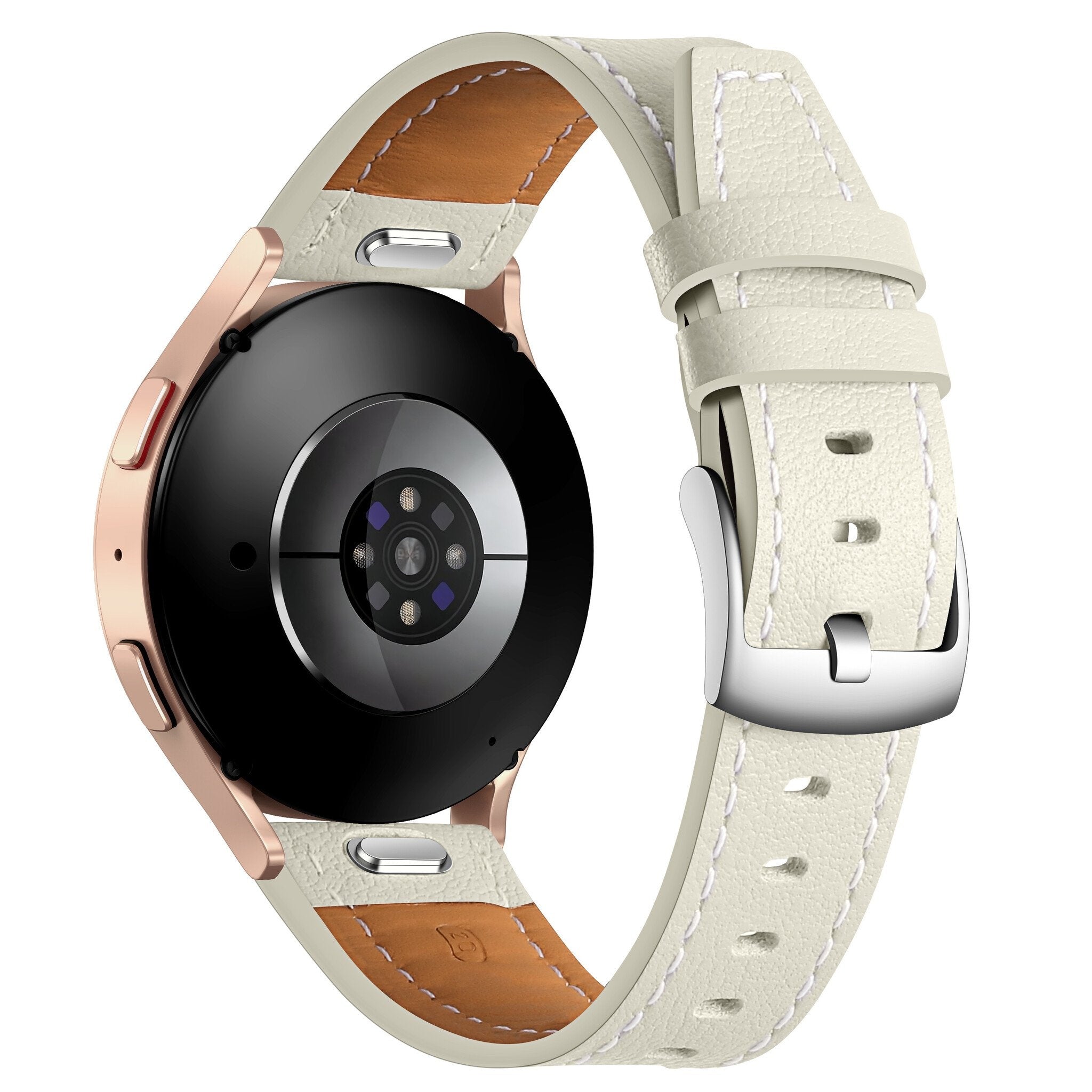Samsung Galaxy Watch 6 - 40mm 'One Push' Leather Strap (Beige)