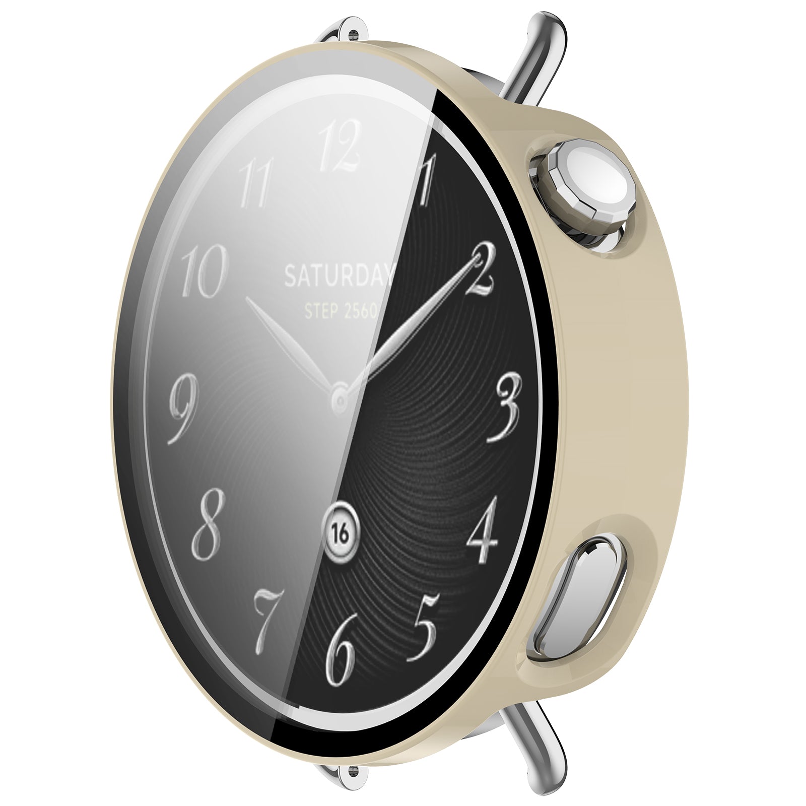 Xiaomi Watch S4 - 41mm hard case met glas (beige)