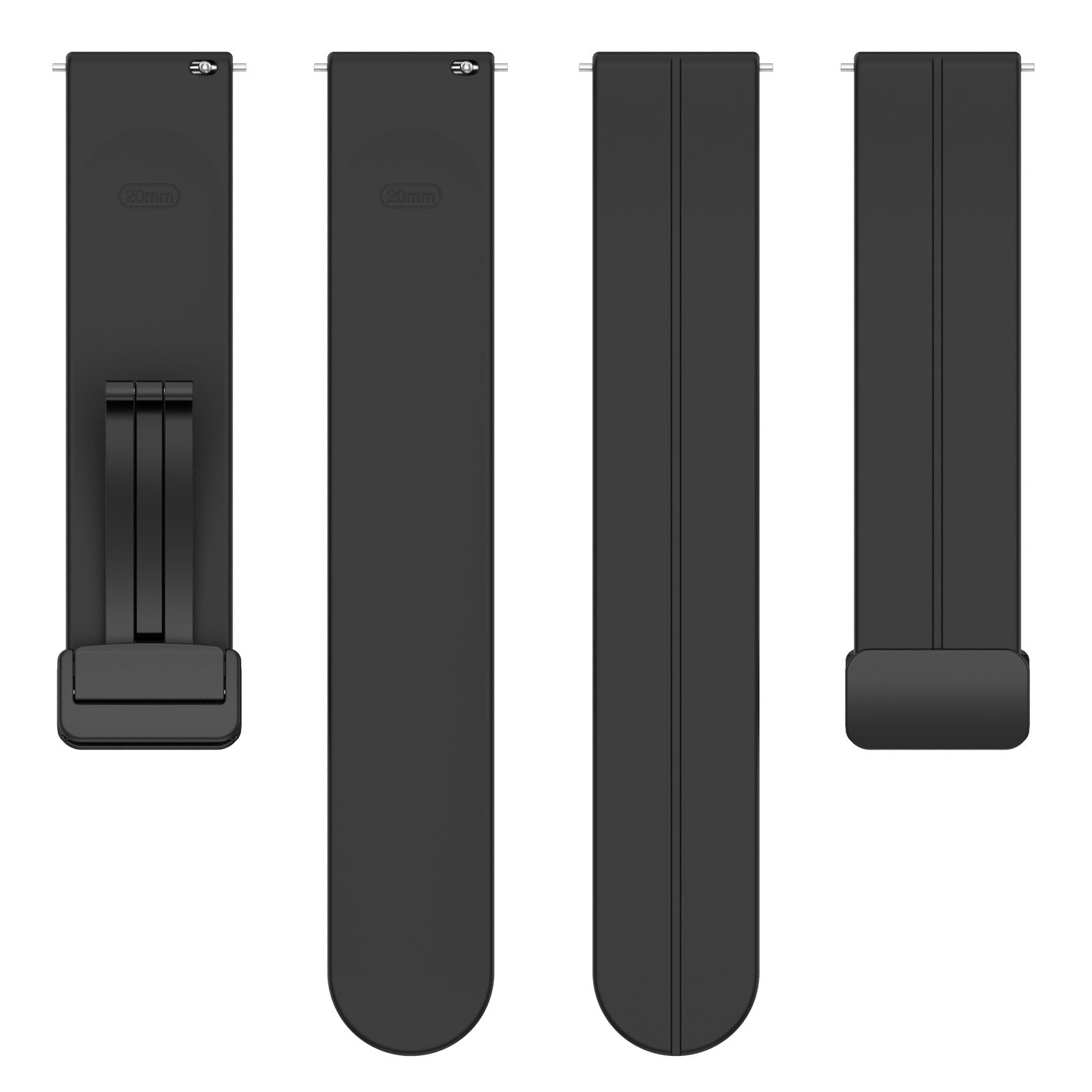 Amazfit Bip 5 d-buckle siliconen bandje (zwart)