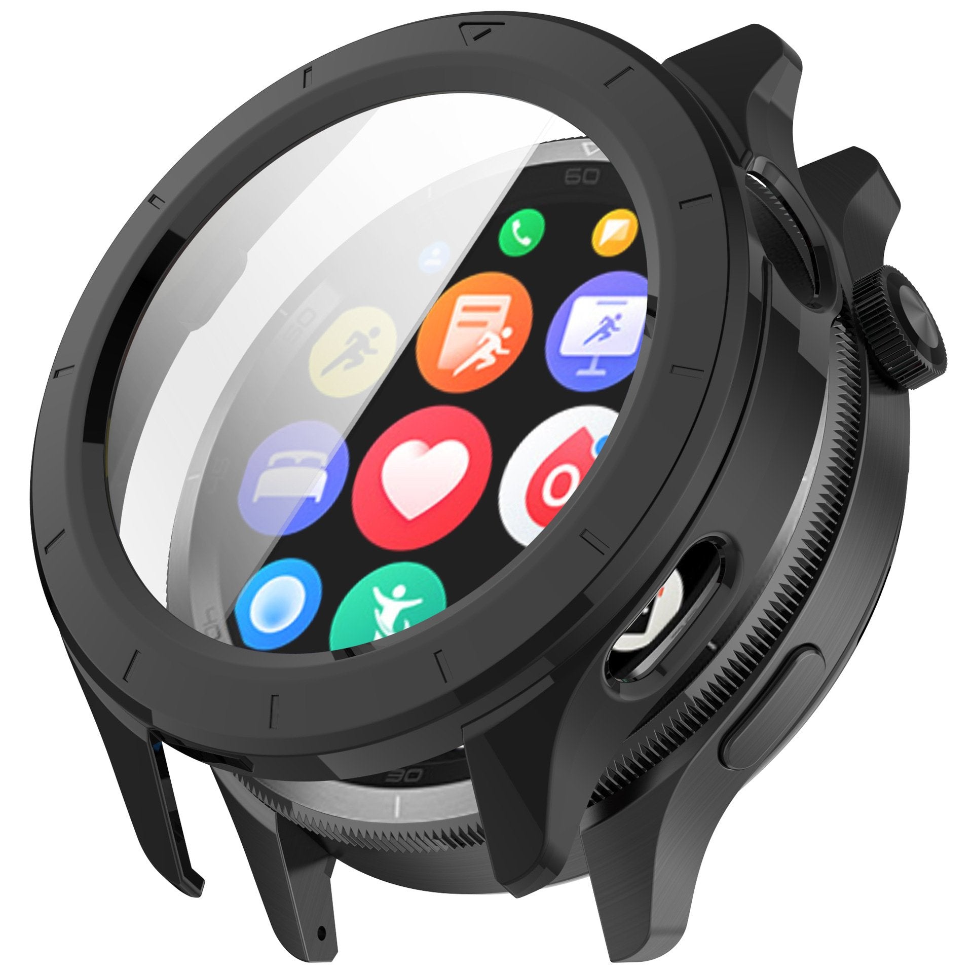 Xiaomi Watch S4 hard case met glas (zwart)