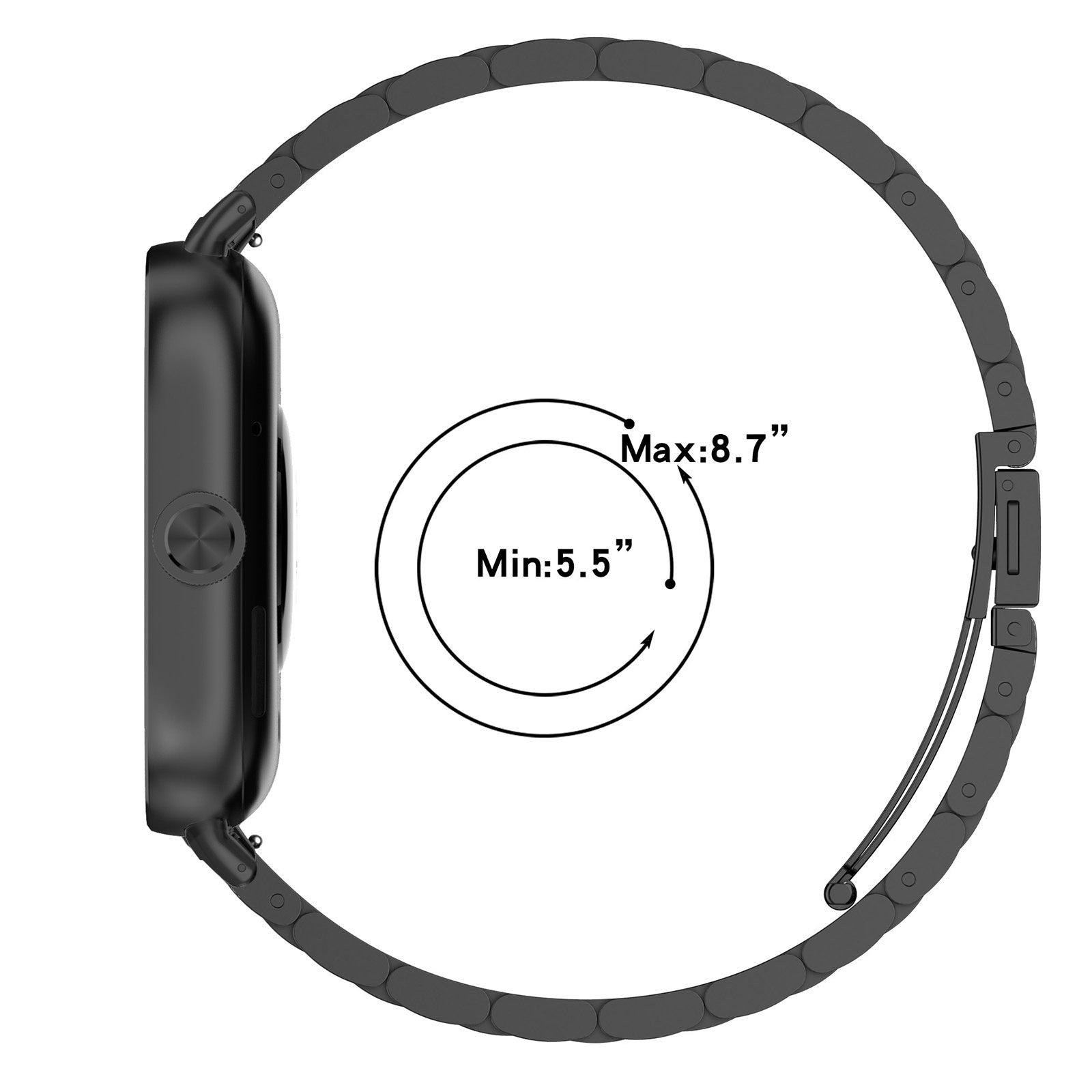 Redmi Watch 5 stalen band (zwart)