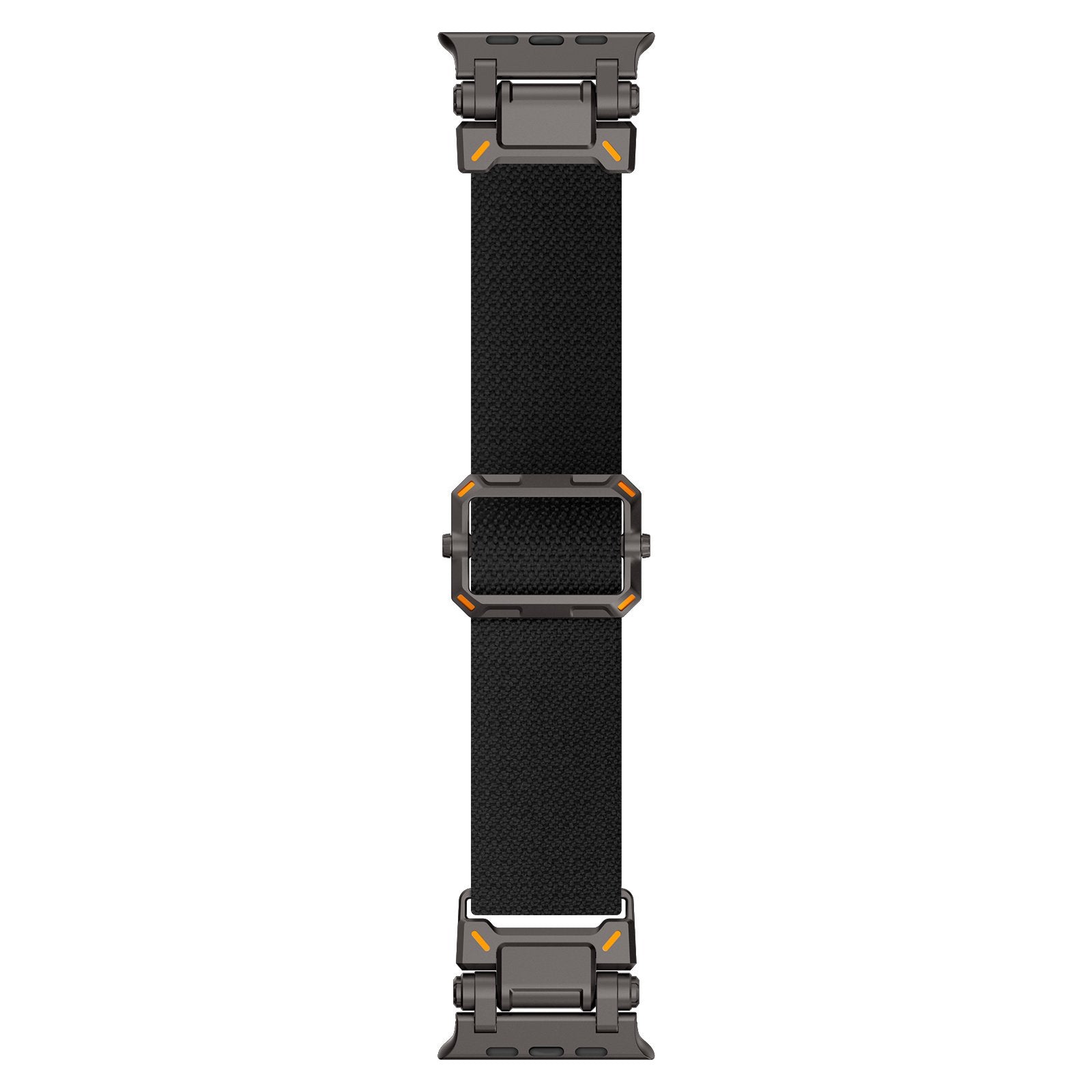 Apple Watch 'Explorer' polyester band (zwart met zwart)