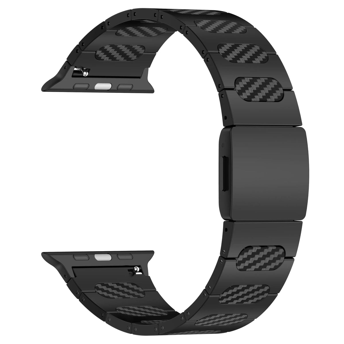 Apple Watch Ultra verfijnde stalen hybrid band (zwart/carbon)