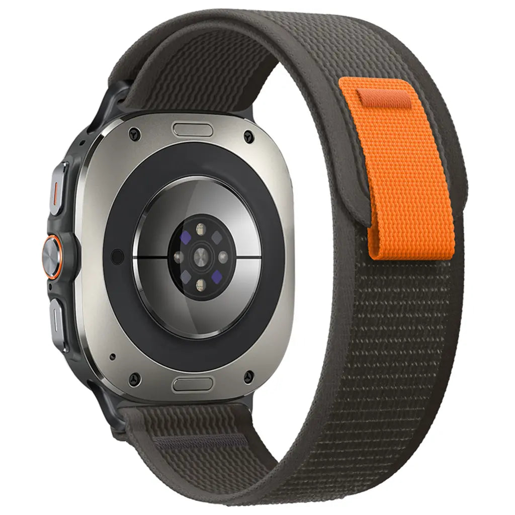 Samsung Galaxy Watch Ultra 2 trail nylon band (zwart/grijs)