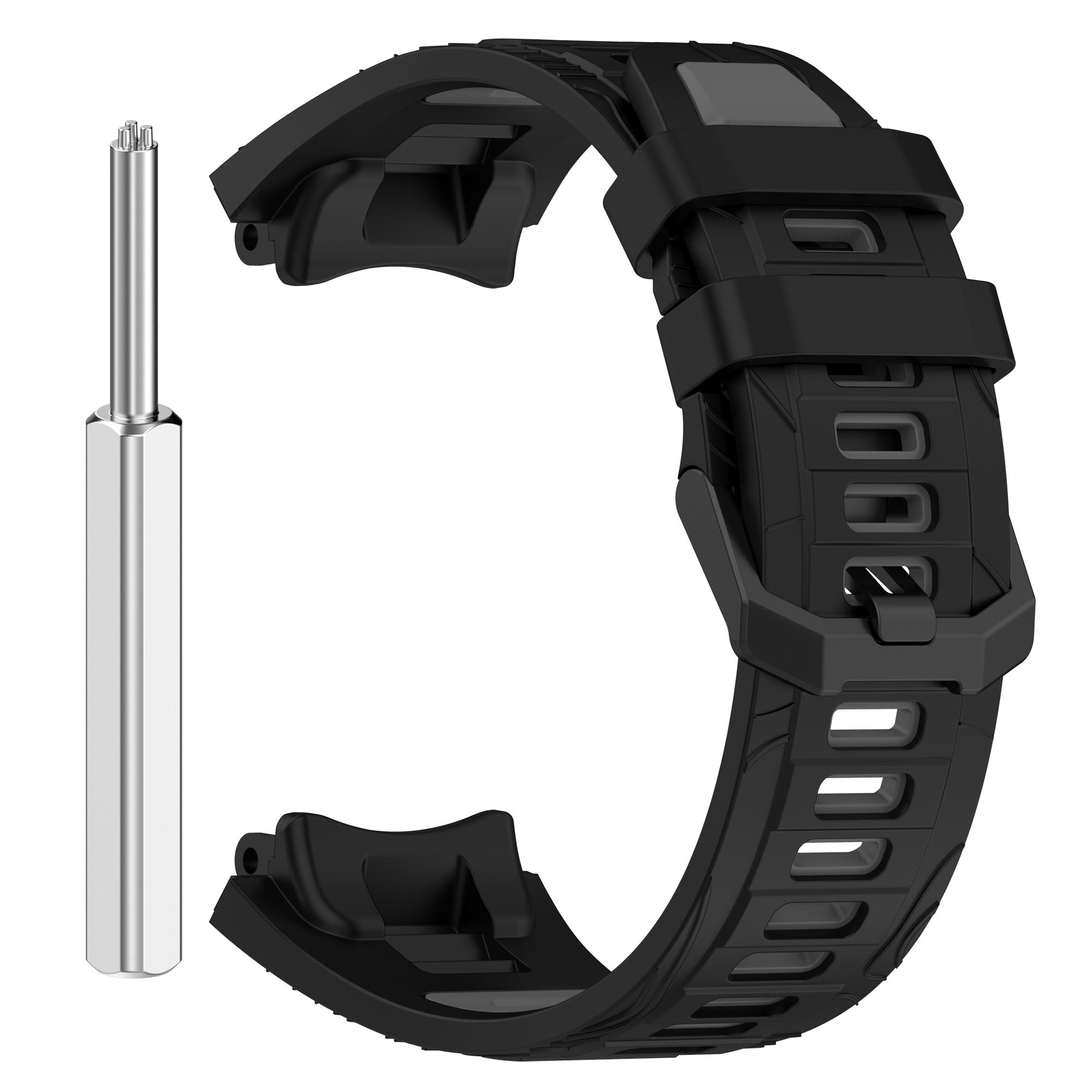 Amazfit T-Rex 3 siliconen sport bandje (zwart/grijs)