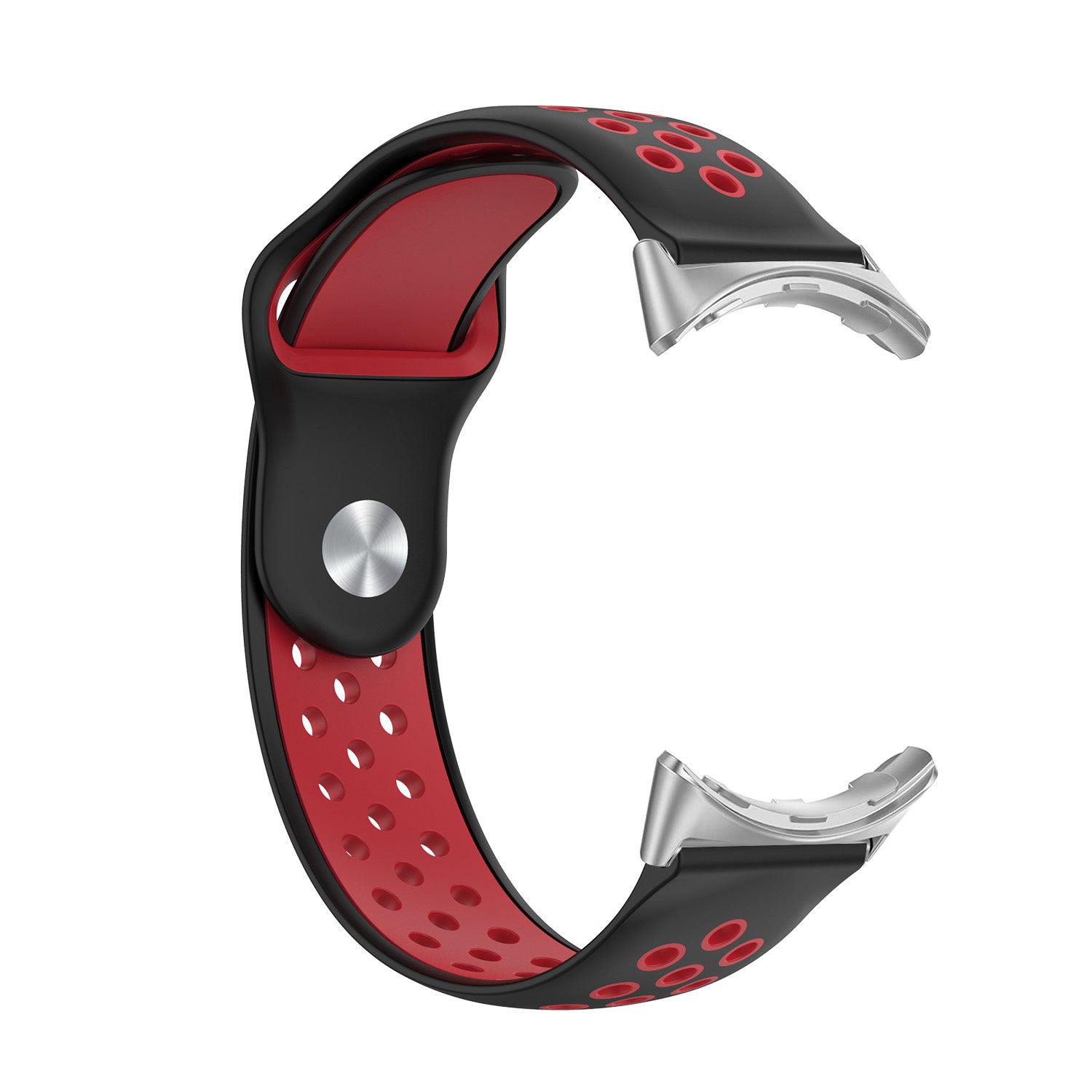 Google Pixel Watch 4 - 41mm sport bandje (zwart/rood)