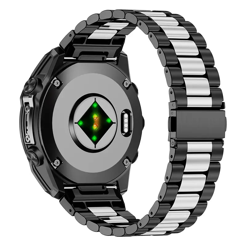 Garmin Quatix 8 Pro - 47mm premium stalen band (zwart/zilver)