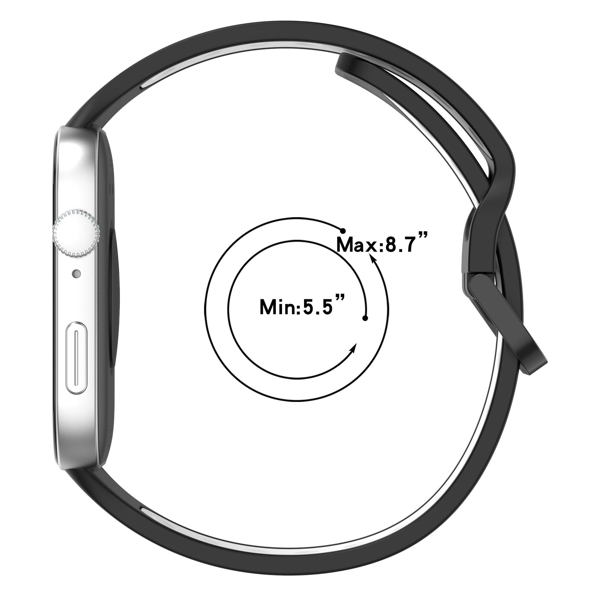 Huawei Watch Fit 4 sport bandje (zwart/rood)