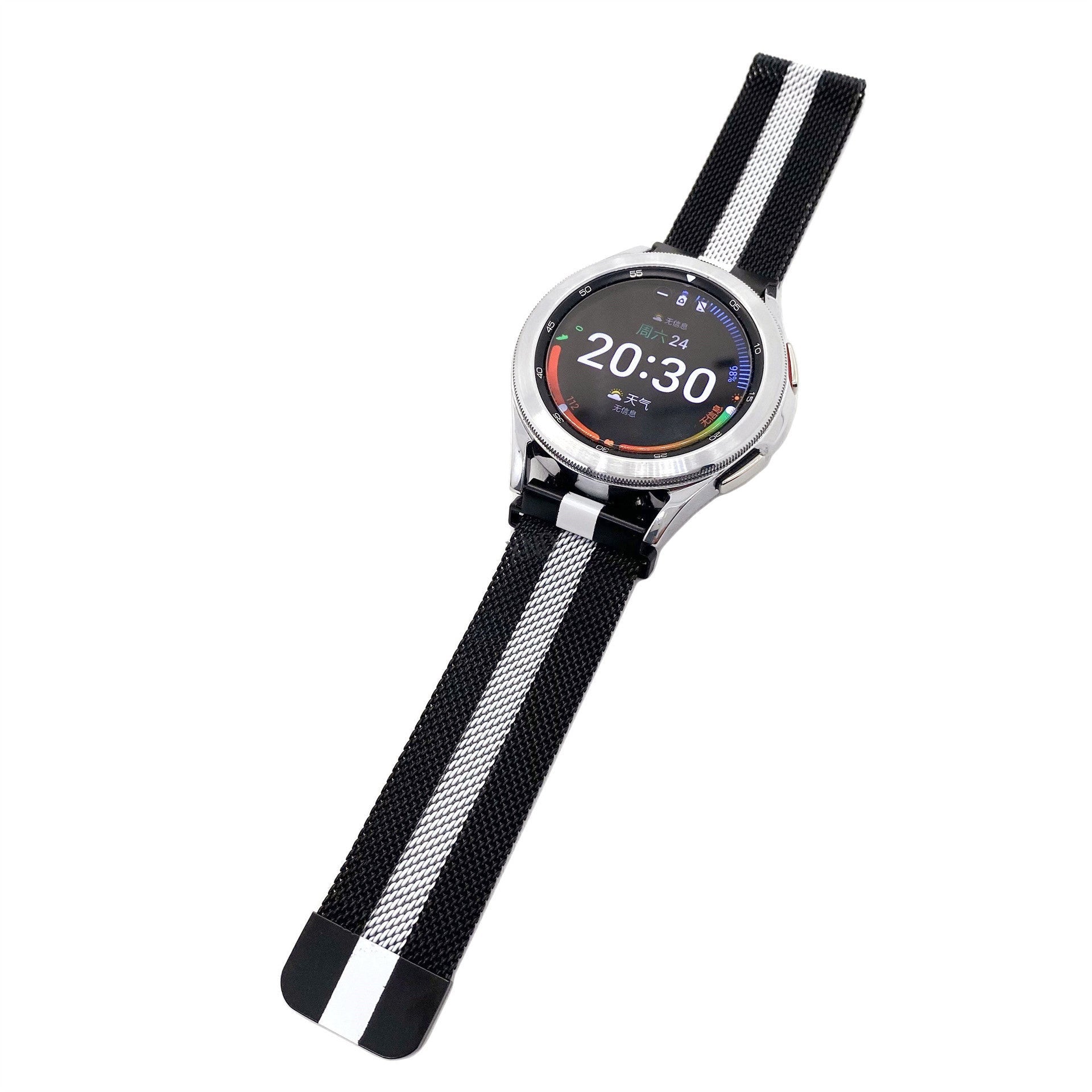 Xiaomi Watch 2 Pro Milanese band (zwart/wit)