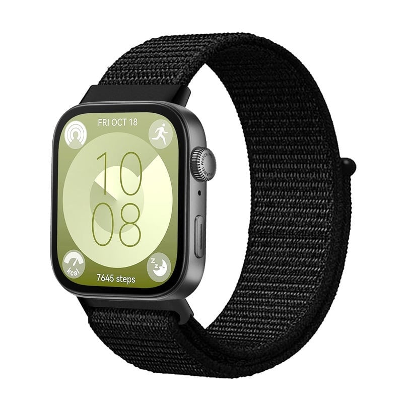 Huawei Watch Fit 4 nylon classic bandje (zwart)