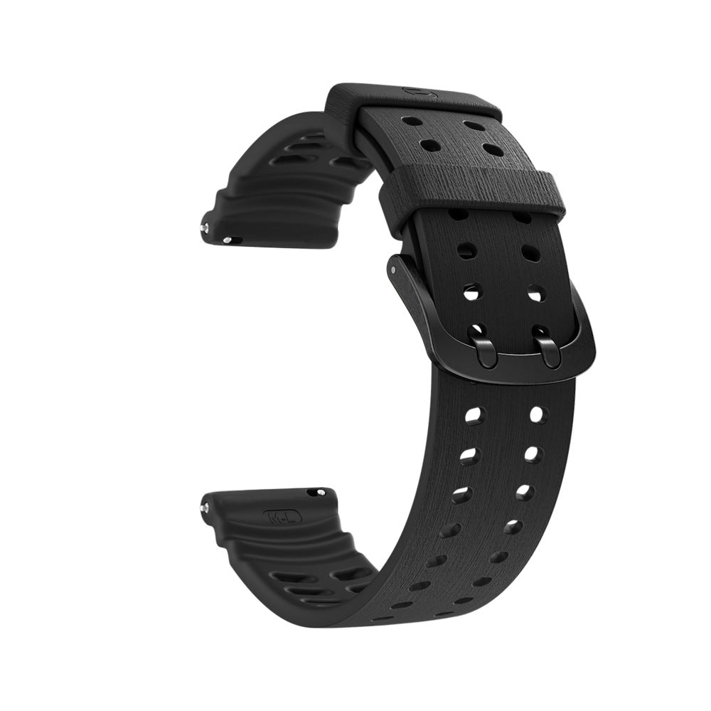 Polar Grit X Pro Silicone Grain Strap (Black)