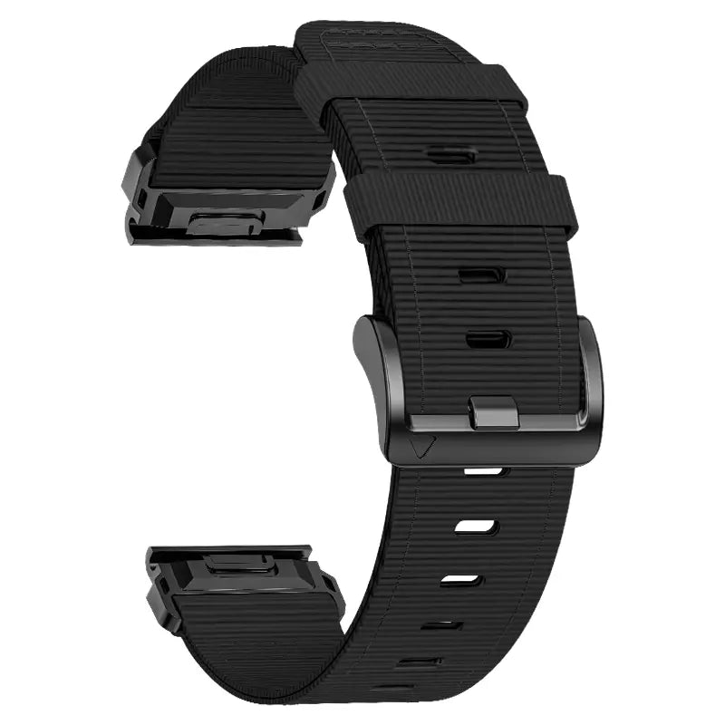 Garmin Quatix 8 Pro - 47mm premium nylon gesp band (zwart)