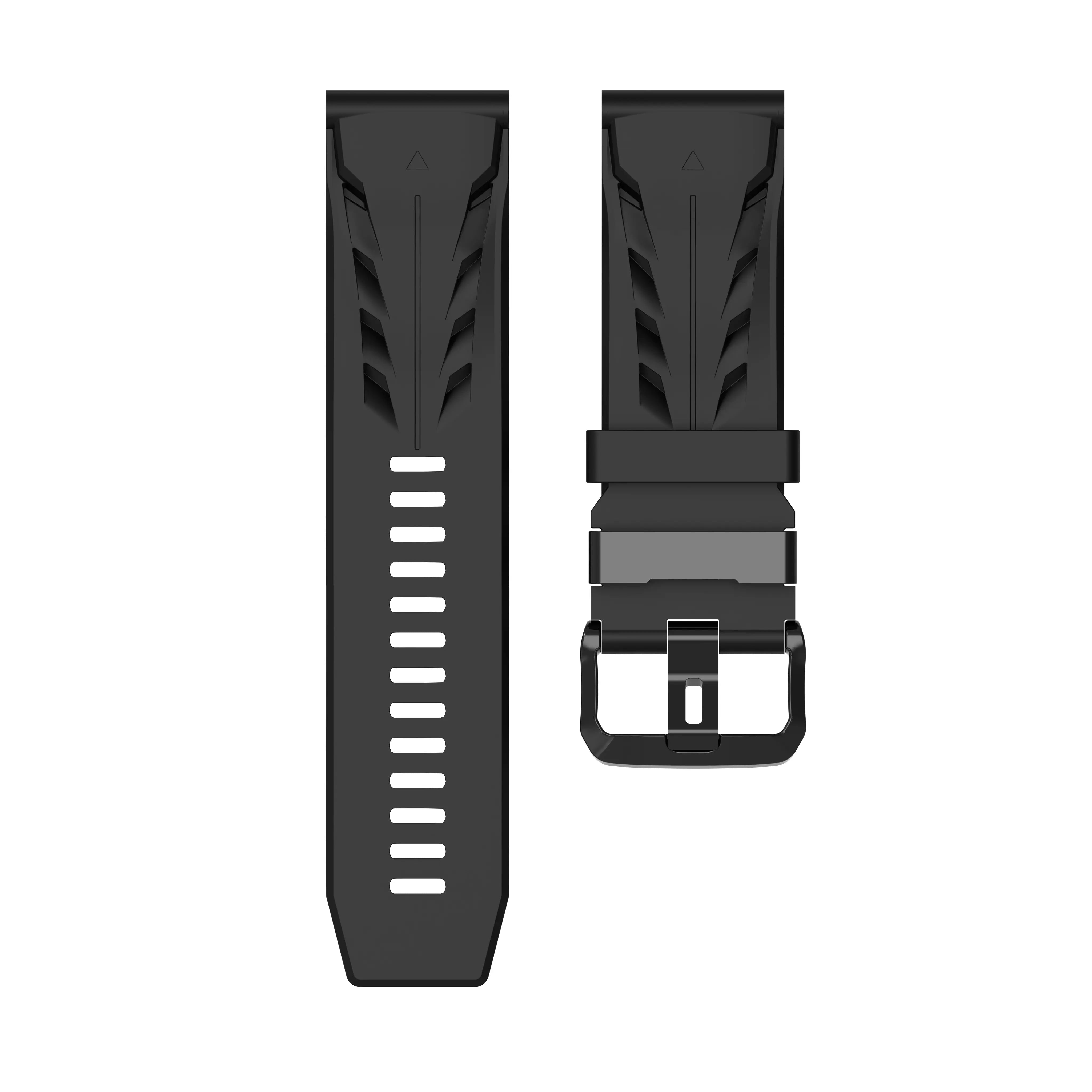 Garmin Quatix 8 Pro - 47mm race siliconen band (zwart)