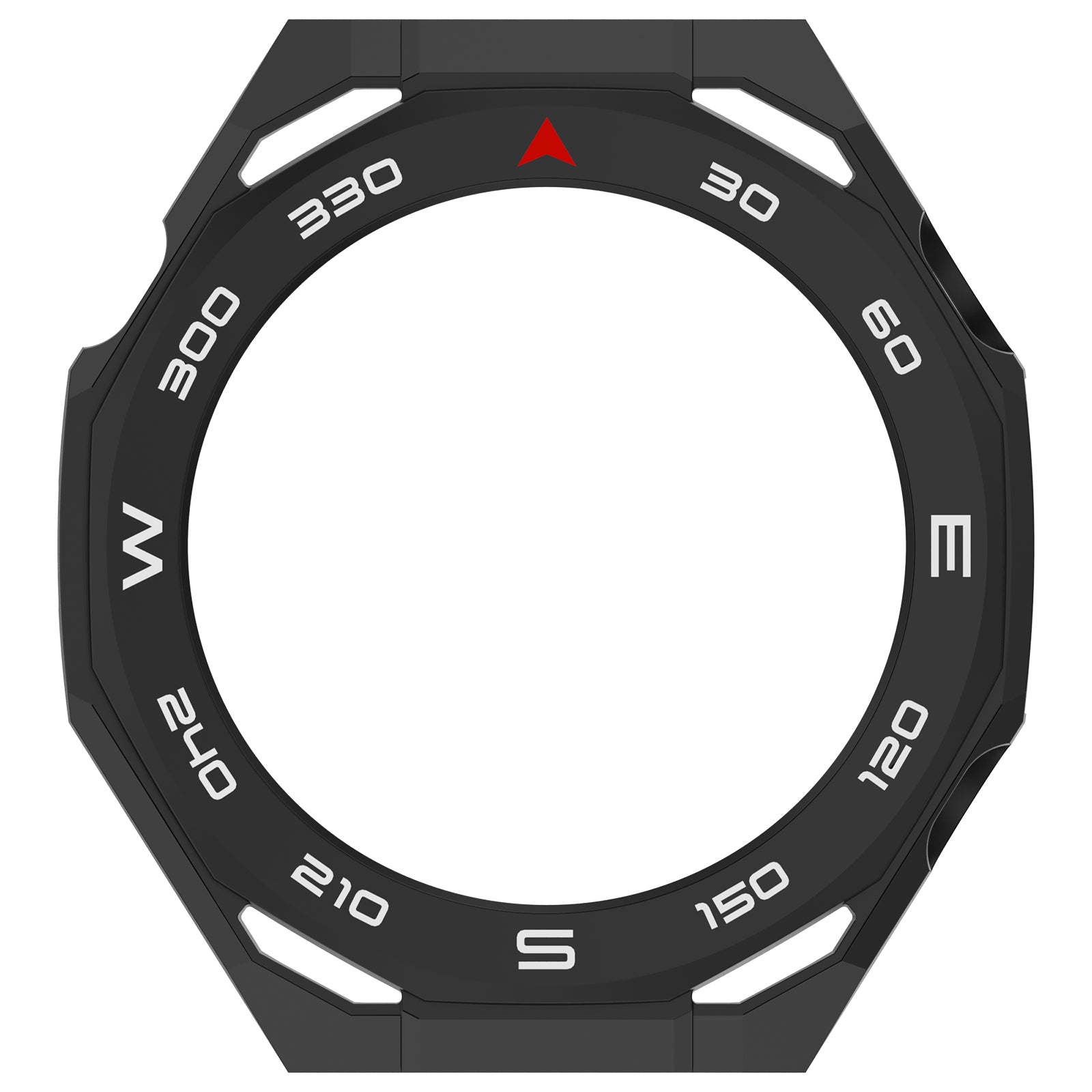 Huawei Watch Ultimate 2 PC case met glas (zwart)