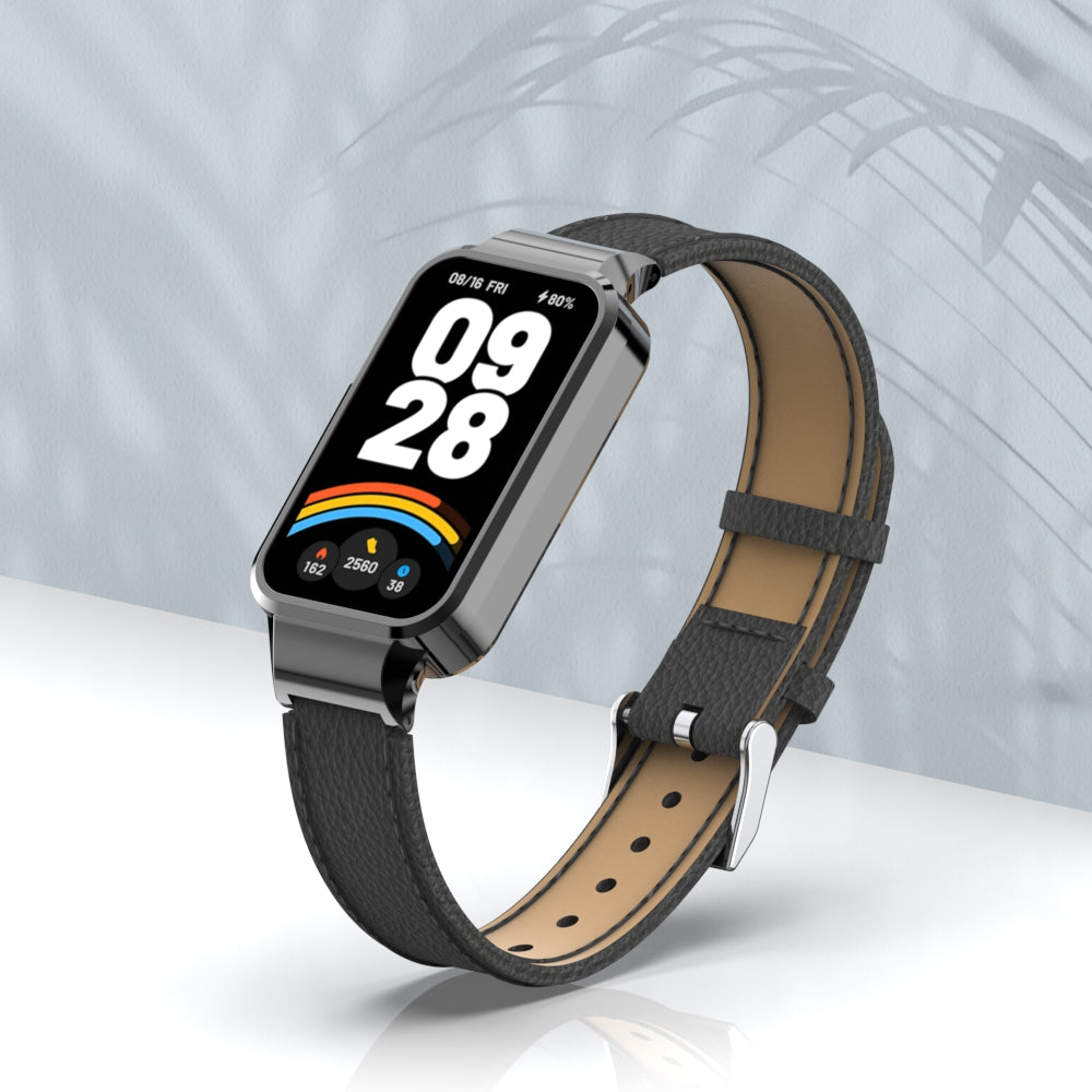 Xiaomi Smart Band 9 Active leren bandje (zwart)