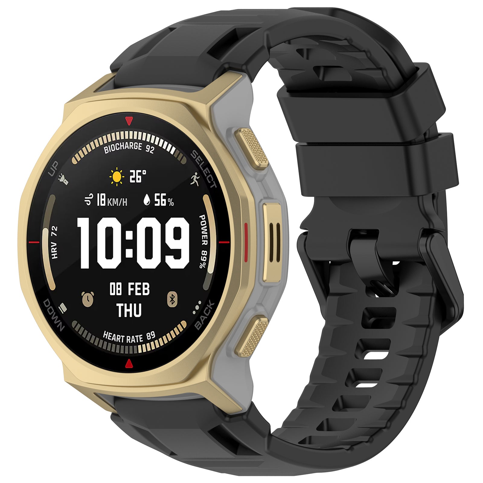 Amazfit T-Rex 3 Pro - 44mm siliconen bandje (zwart)