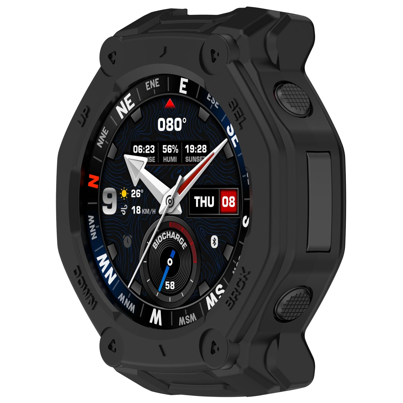 Amazfit T-Rex 3 Pro - 44mm rugged TPU case (zwart)