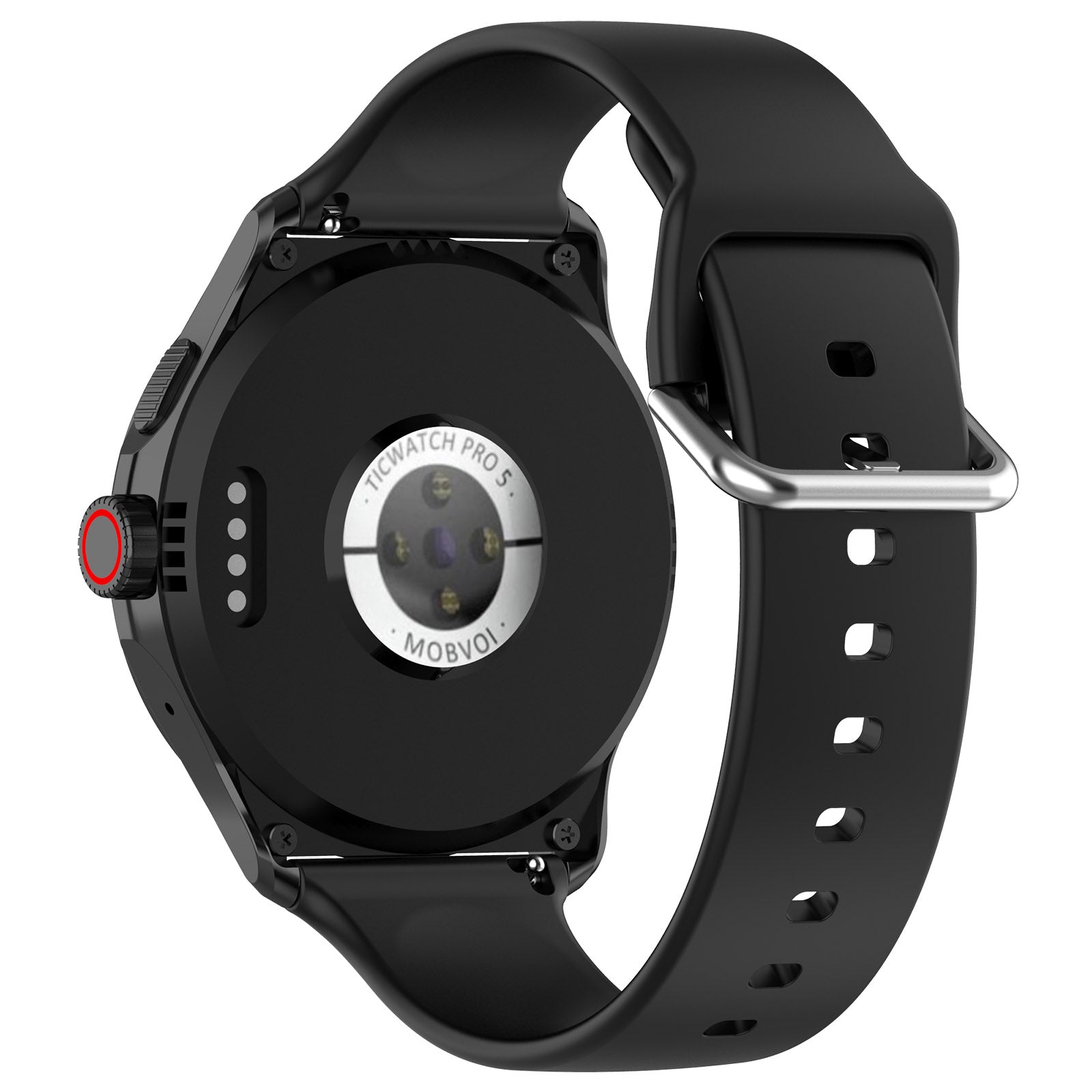 Coros Apex 4 - 46mm Silicone Buckle Strap (Black)