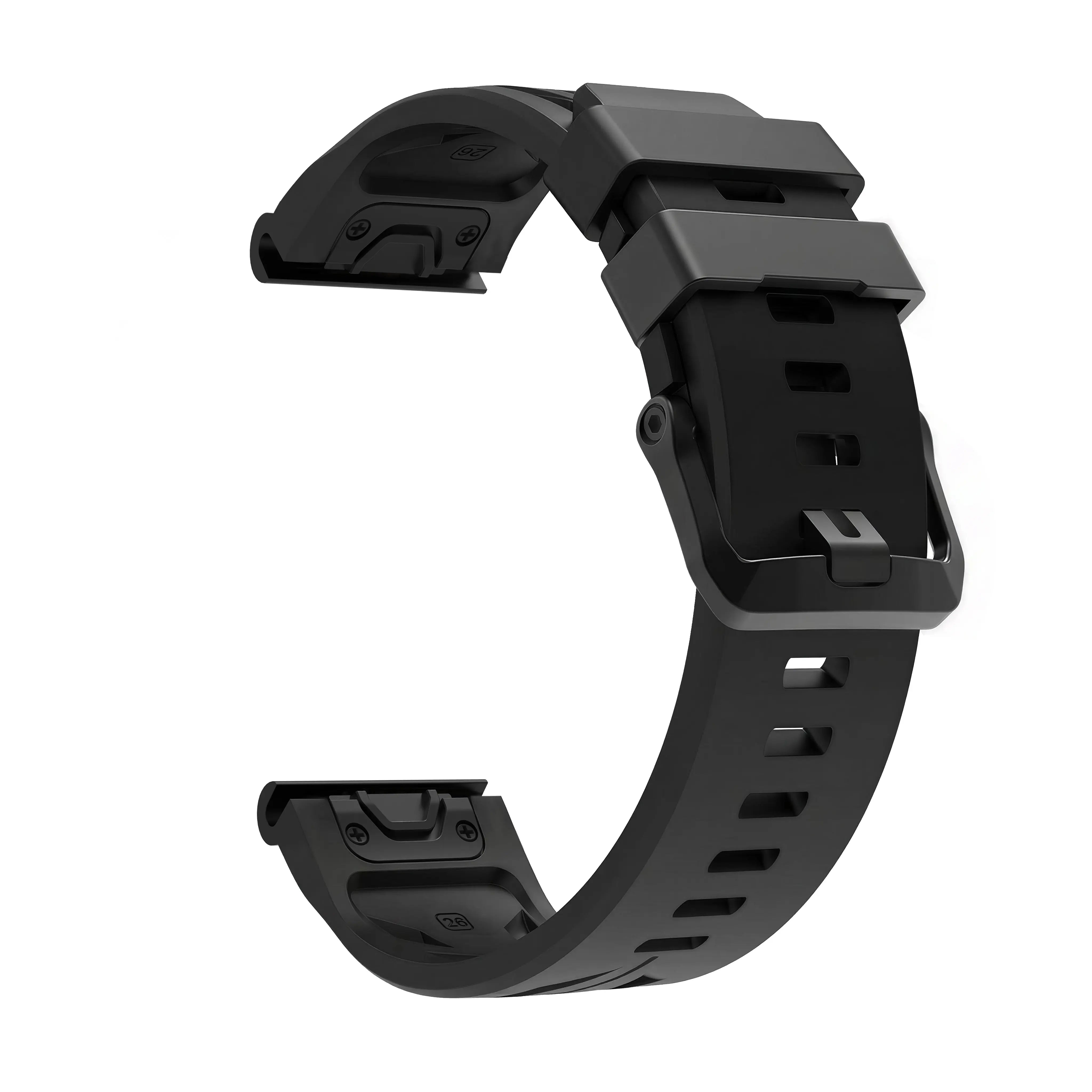 Garmin Quatix 8 Pro - 47mm race siliconen band (zwart)