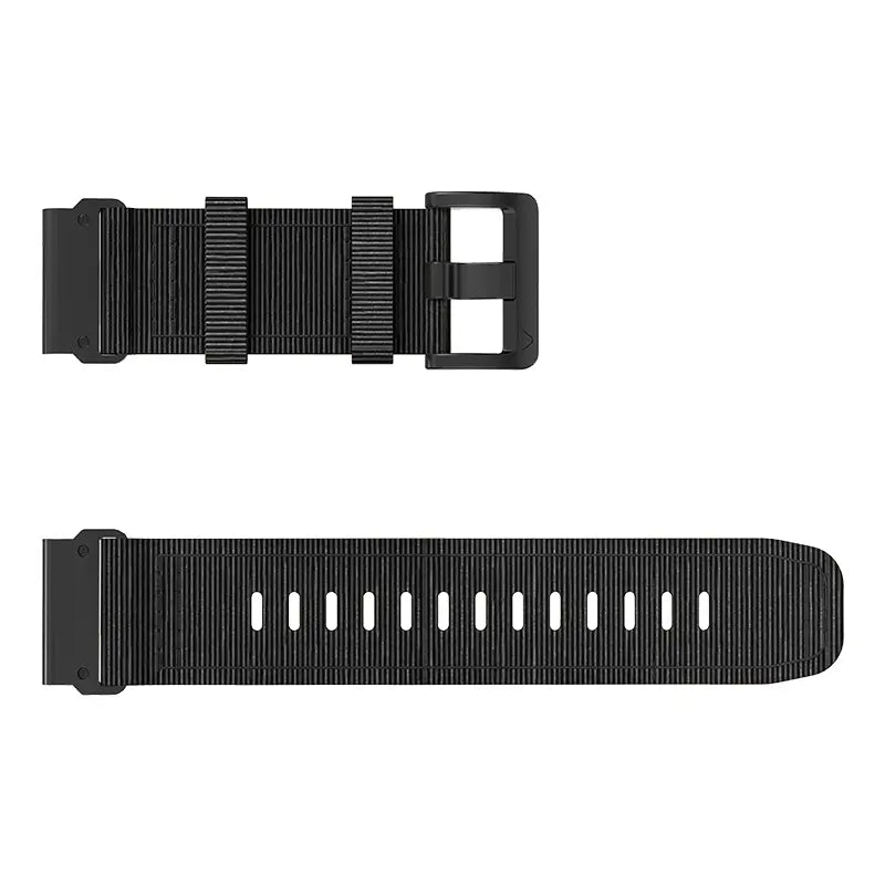 Garmin Quatix 8 Pro - 47mm premium nylon gesp band (zwart)