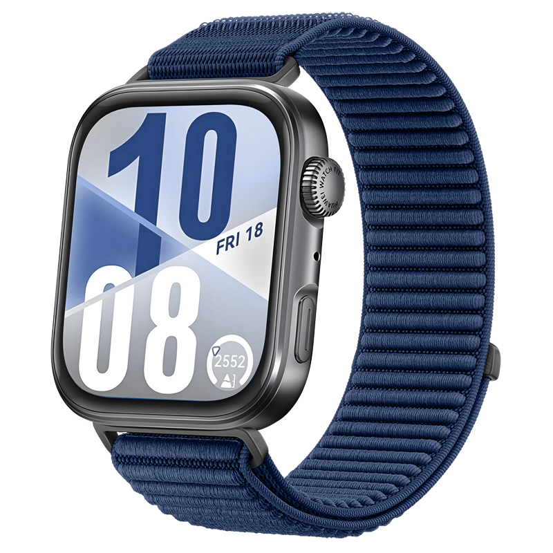 Huawei Watch Fit 4 nylon wave bandje (blauw)