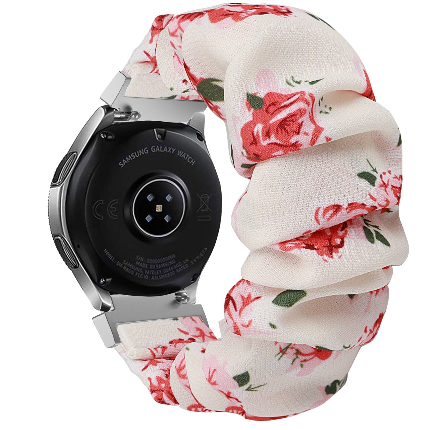 Samsung Galaxy Watch 6 Classic 47mm scrunchie bandje (bloemen)