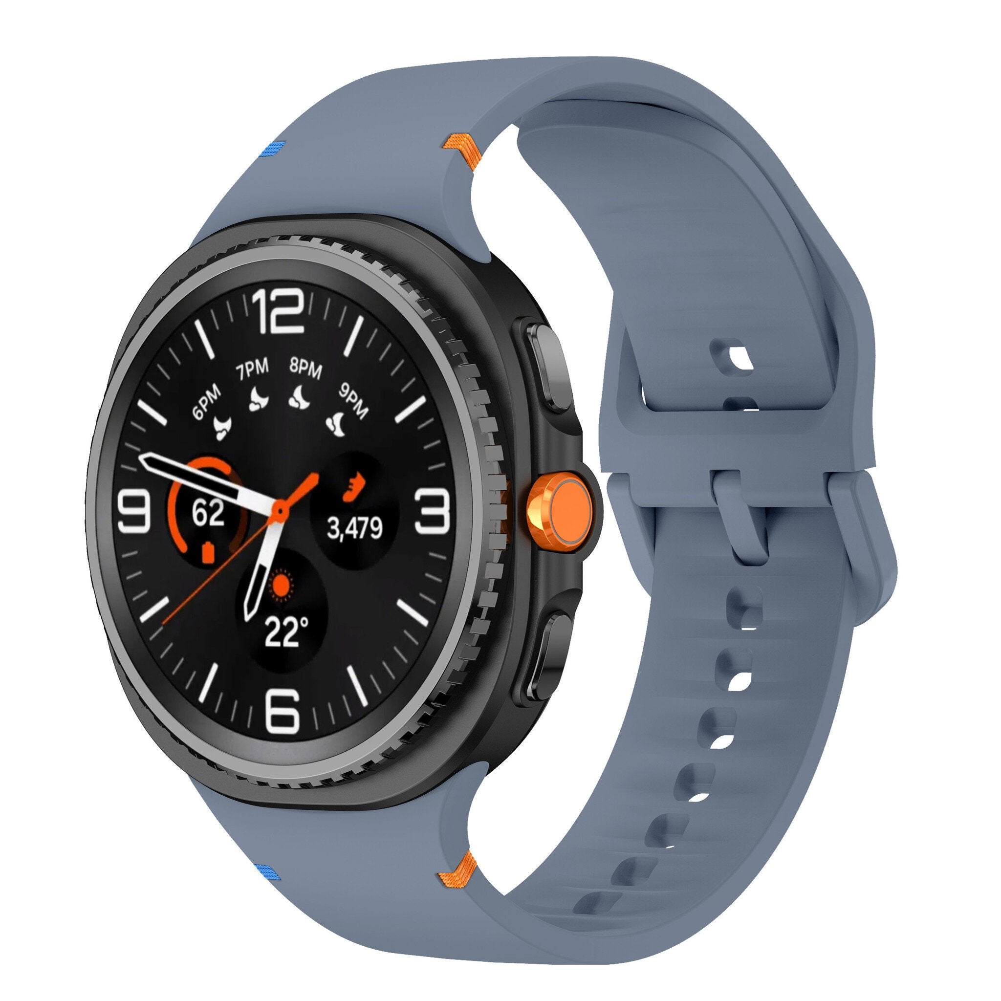Samsung Galaxy Watch 8 - 40mm siliconen bandje (grijsblauw)