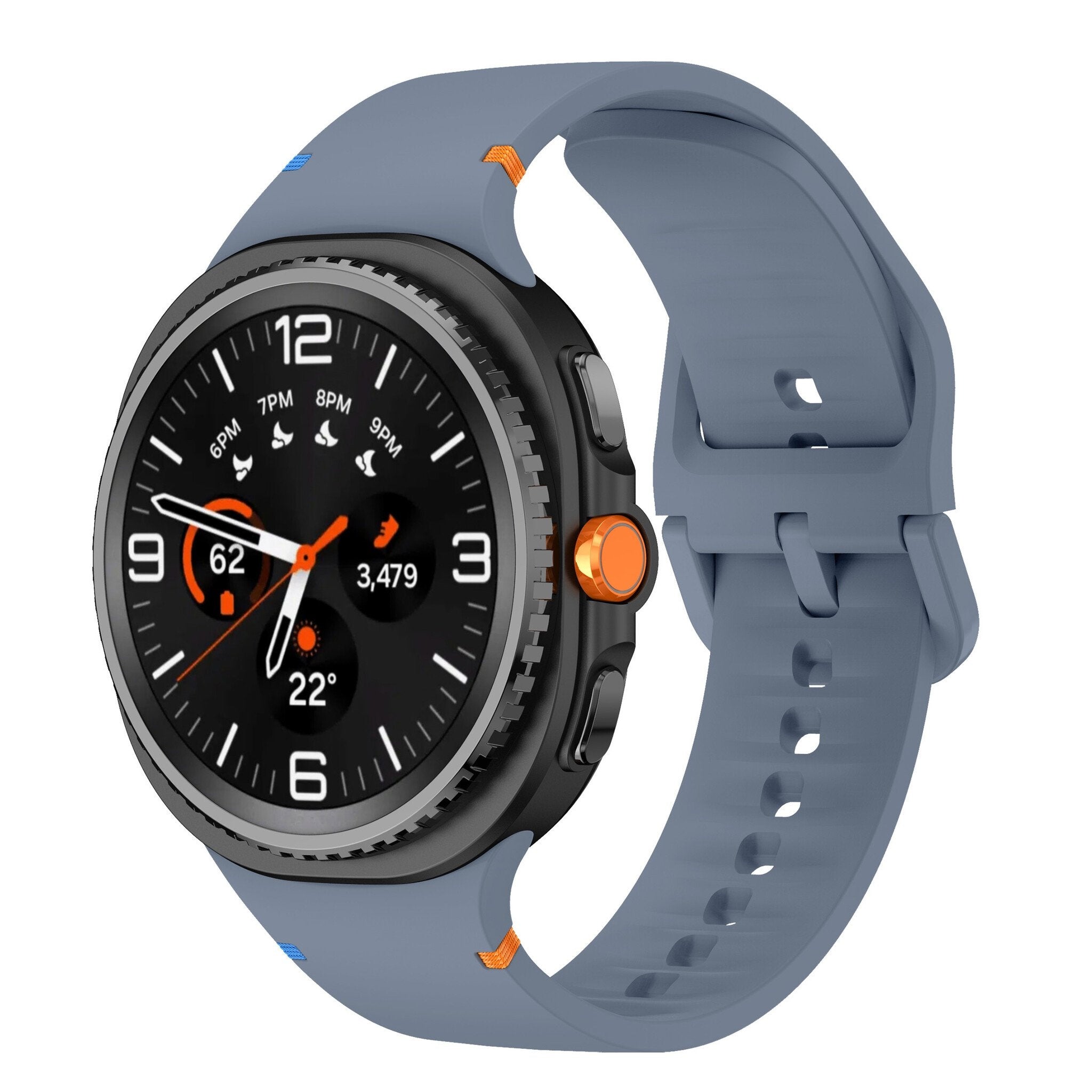 Samsung Galaxy Watch 8 - 44mm siliconen bandje (grijsblauw)