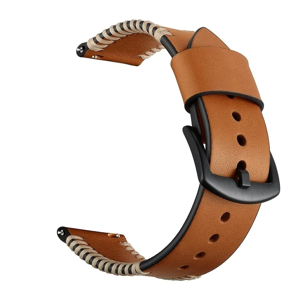 Oppo Watch X2 Stitched leren band (bruin)