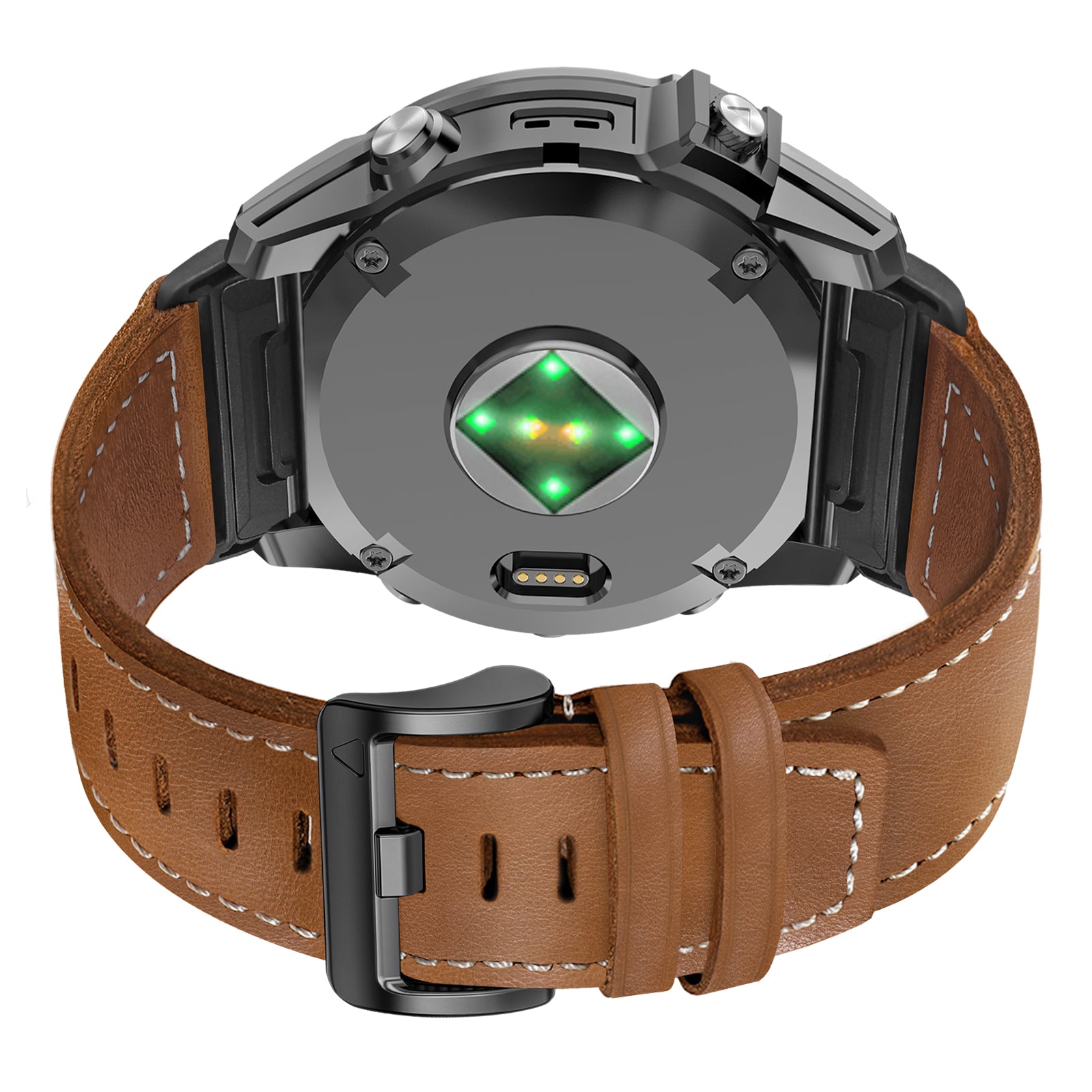 Garmin Instinct 3 - 50mm premium leren bandje (bruin)