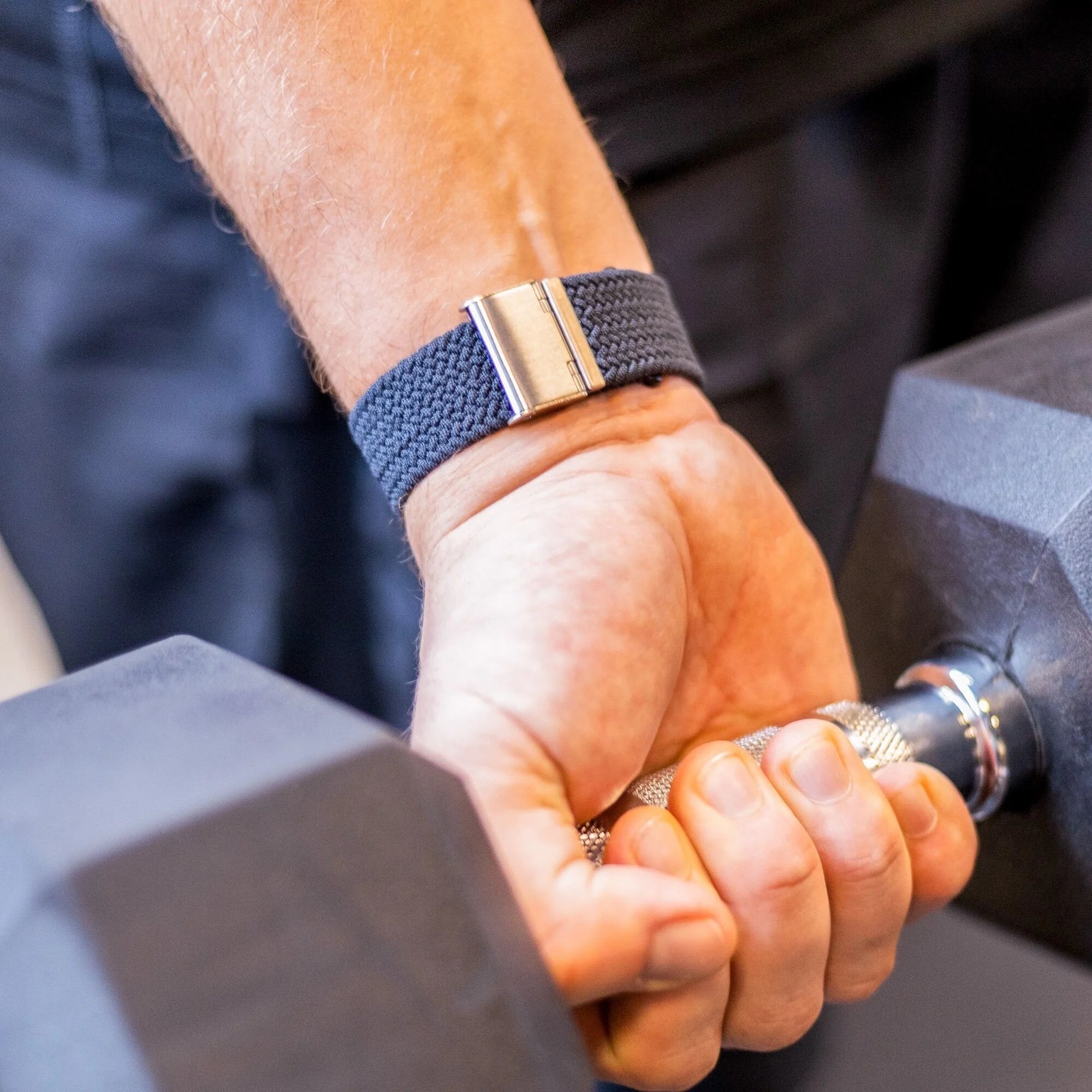 Apple Watch gevlochten bandje (charcoal)