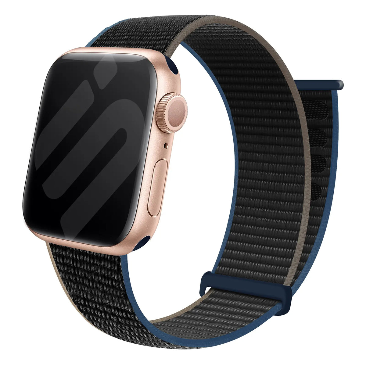 Apple Watch nylon loop bandje (charcoal)