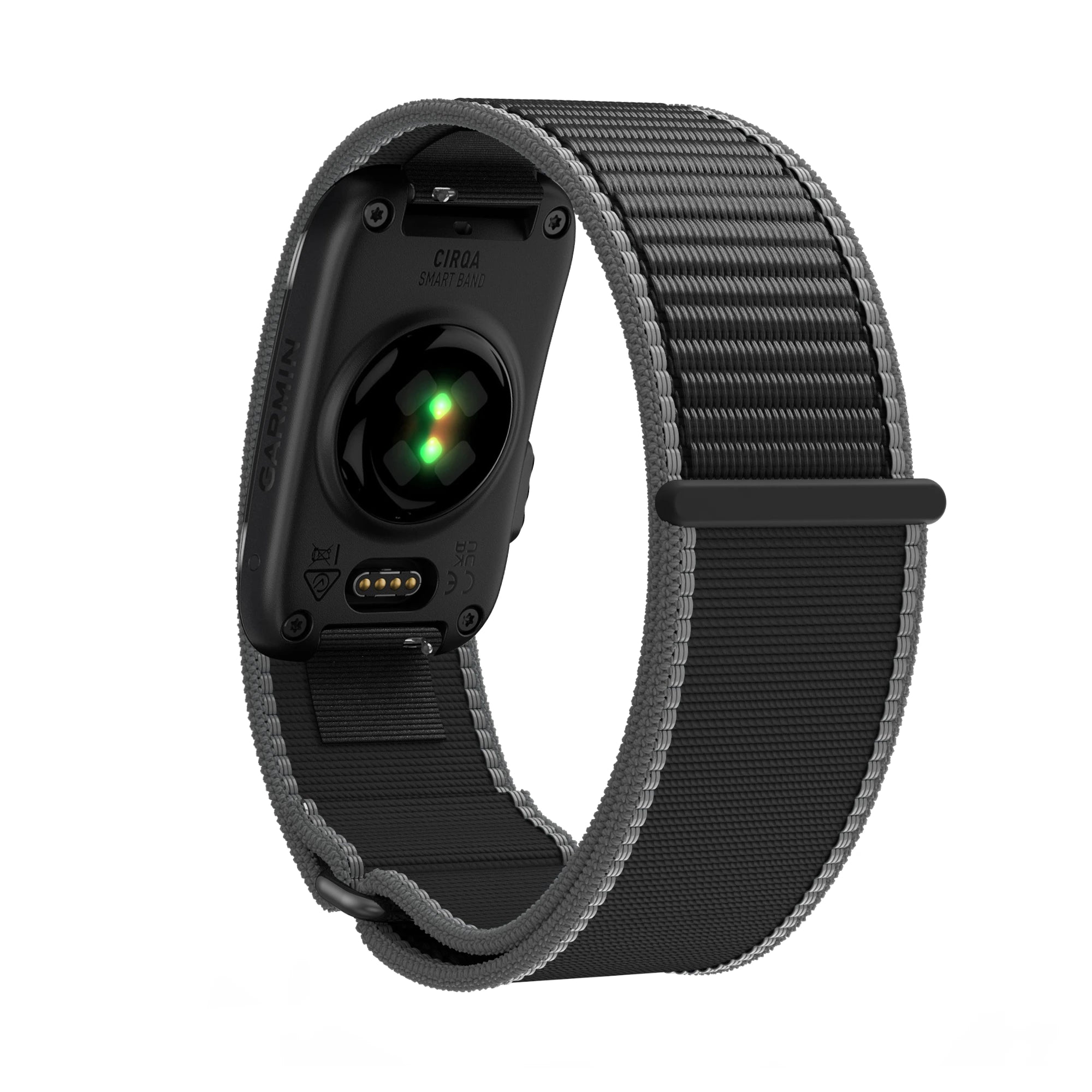 Bandz Garmin Cirqa nylon band 'Classic' (charcoal)