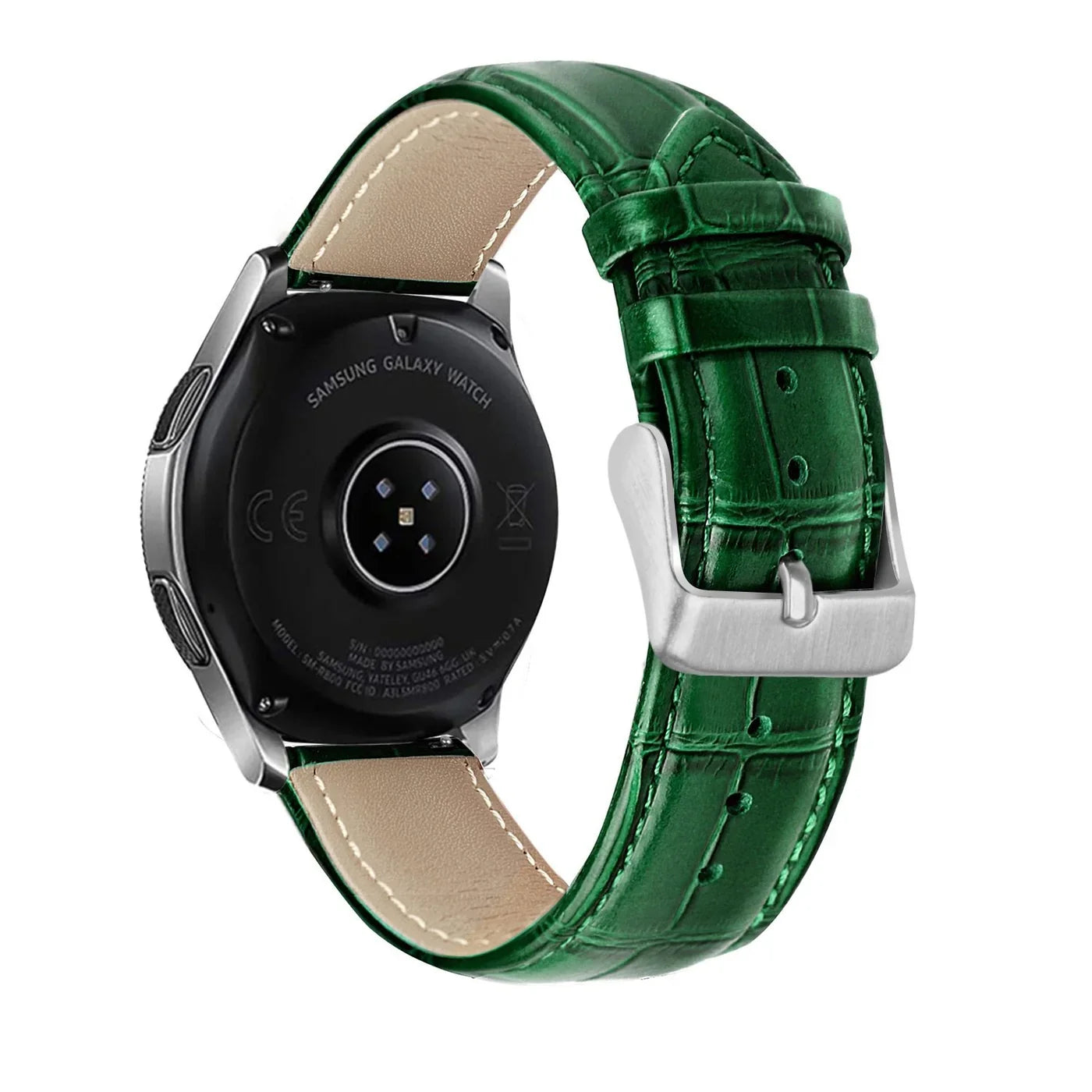 Amazfit GTS 4 Crocodile leren grain band (groen)