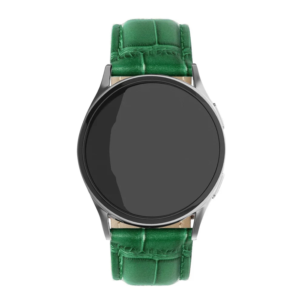 Withings Steel HR Sport Crocodile leren grain band (groen)