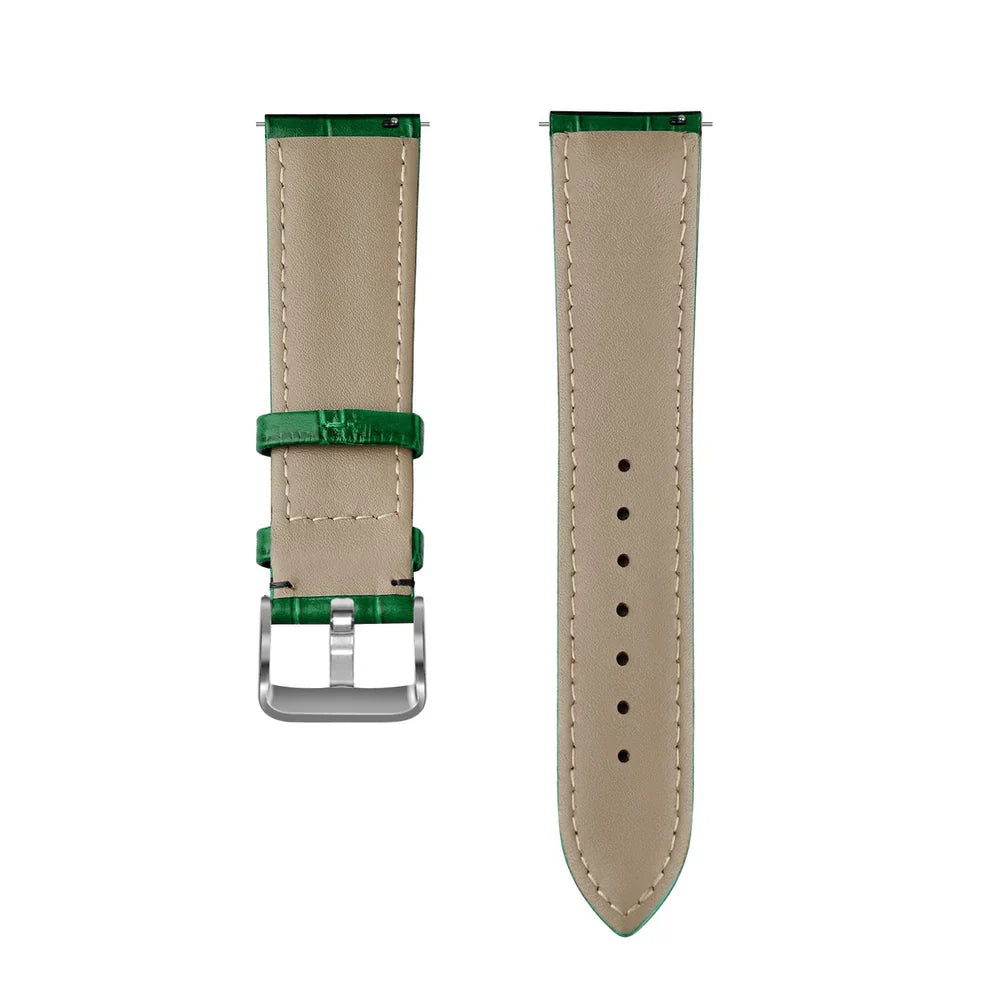 Amazfit Bip 3 (Pro) Crocodile Leather Grain Strap (Green)