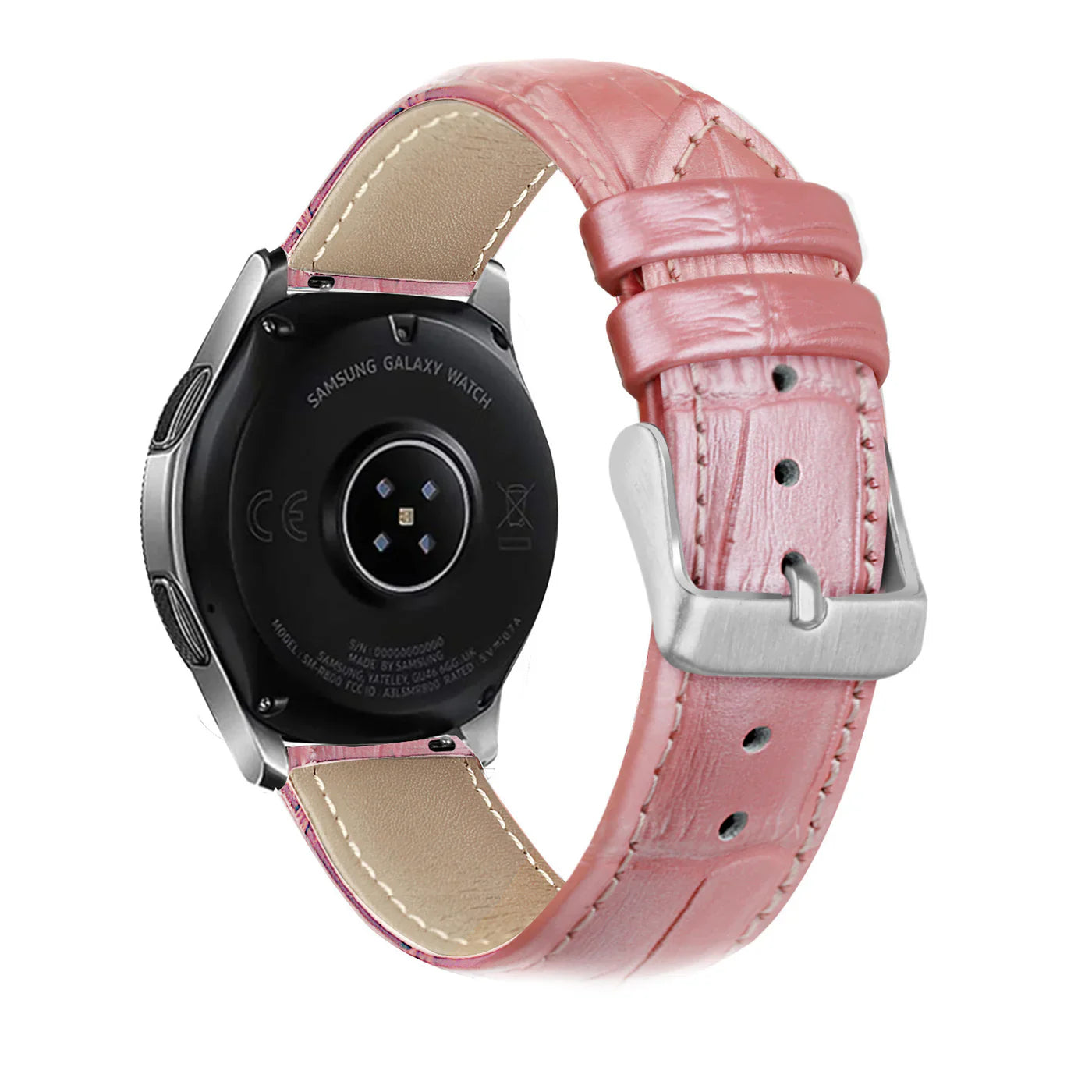Amazfit Active Crocodile leren grain band (roze)