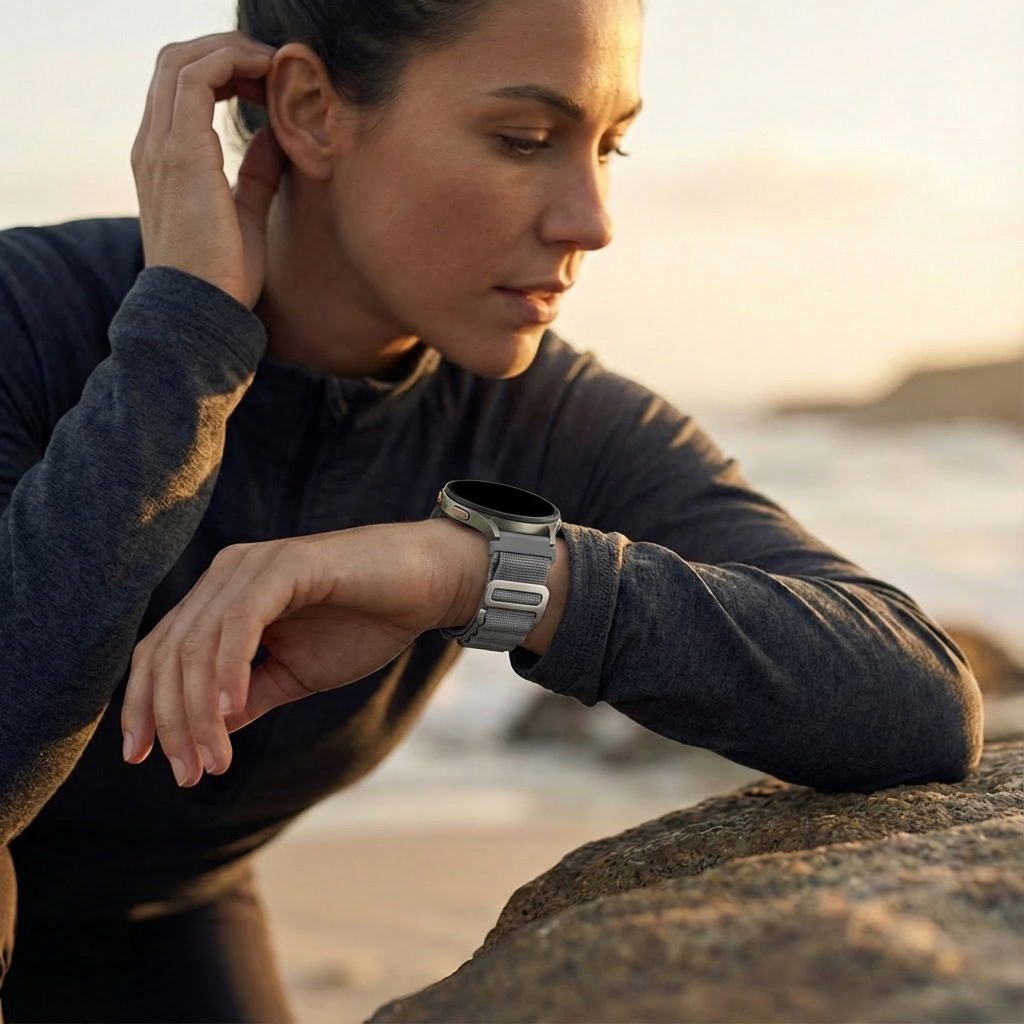 Bandz Suunto Vertical Alpine nylon band (grijs)