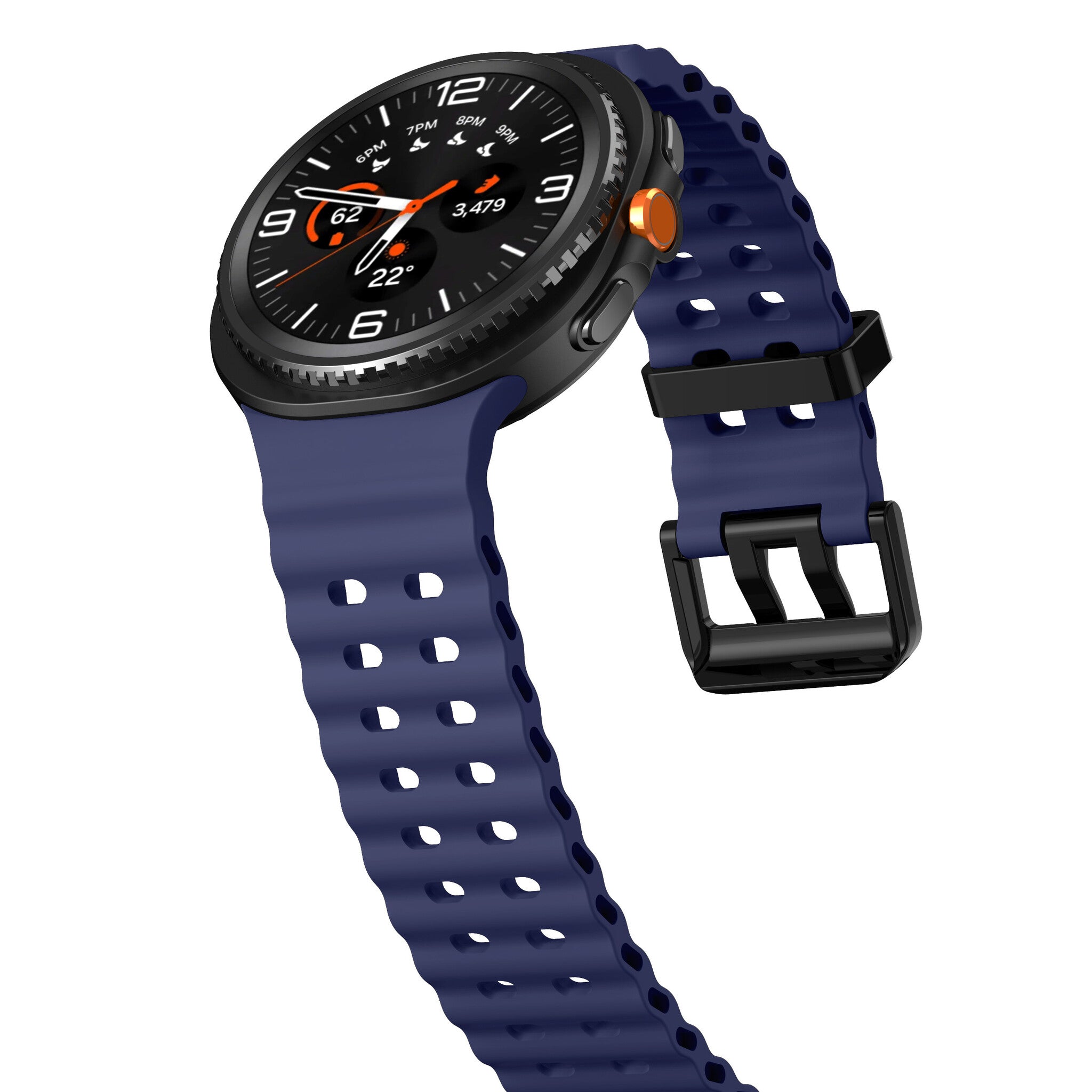 Samsung Galaxy Watch 8 - 44mm Ocean bandje (donkerblauw)