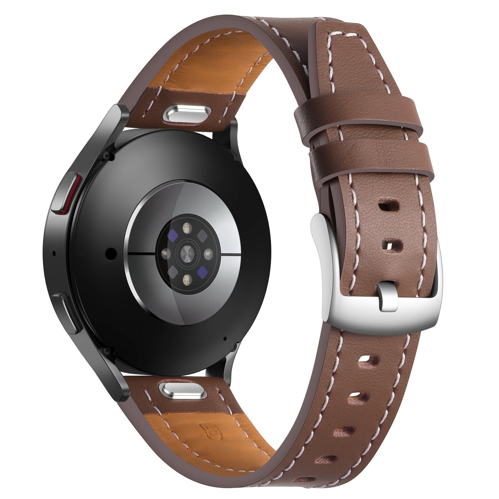 Withings Steel HR - 40mm 'one push' leren bandje (donkerbruin)