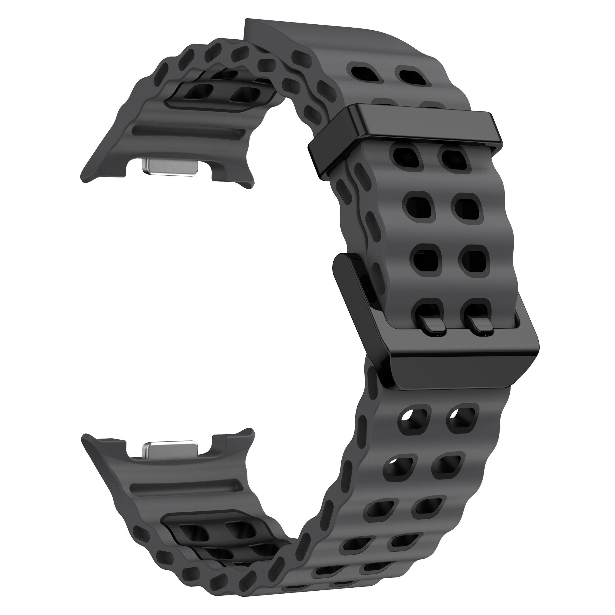 Samsung Galaxy Watch 8 - 40mm Ocean bandje (donkergrijs/zwart)