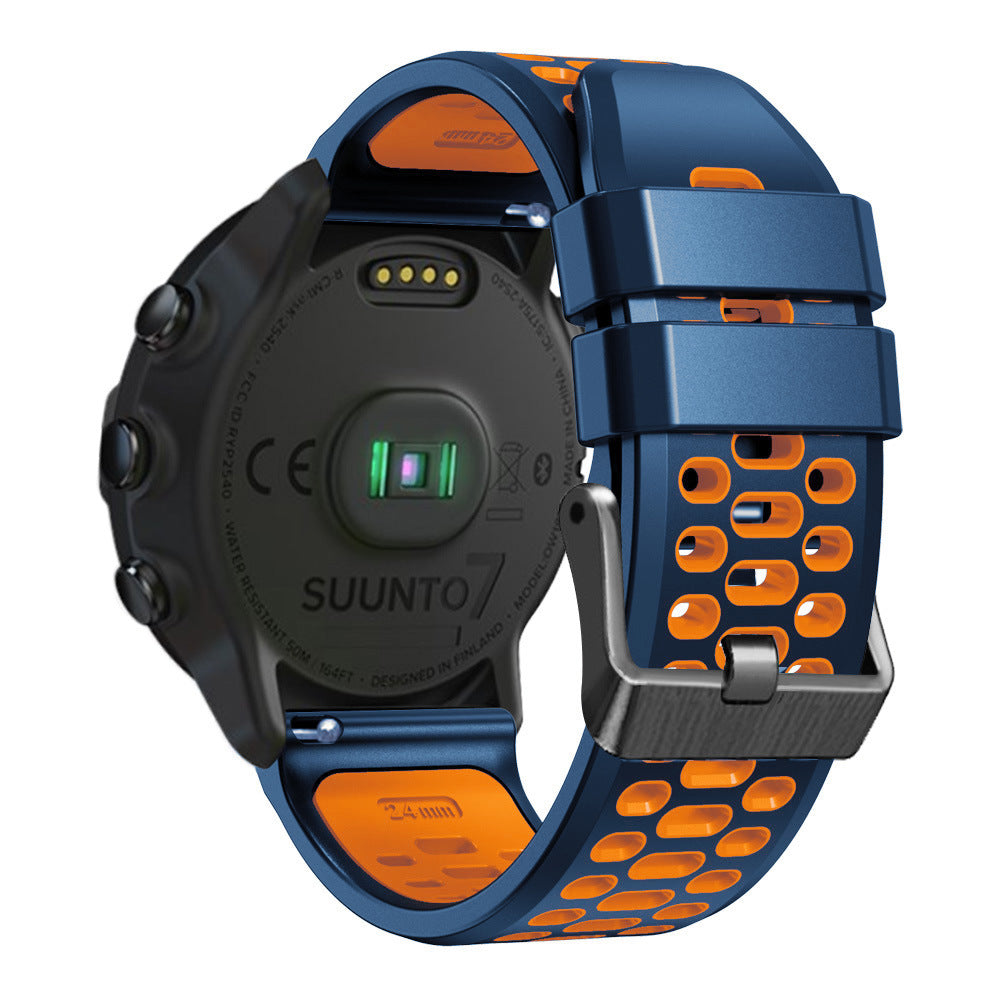 Coros Apex 4 - 46mm Sport Buckle Strap (Blue/Orange)