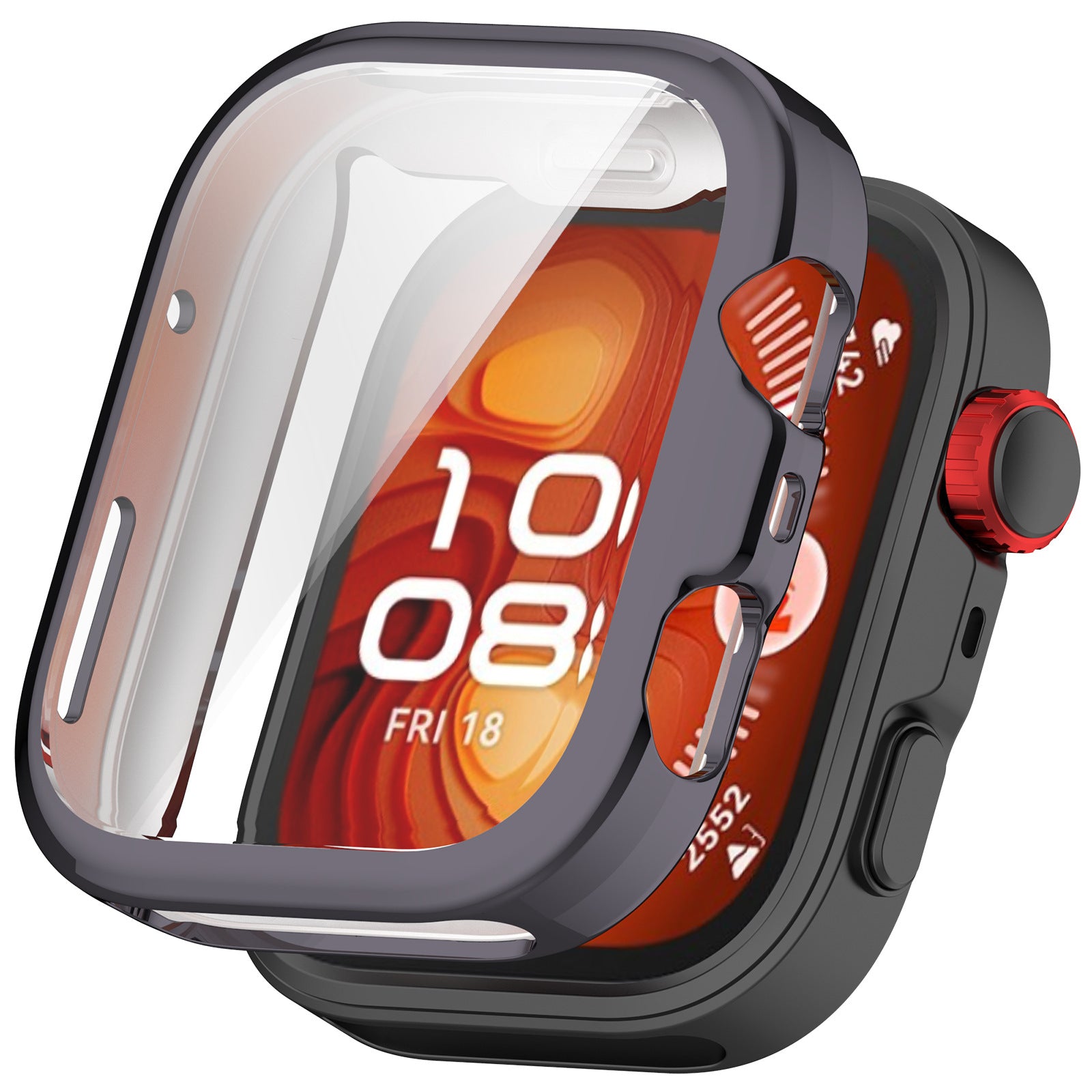 Huawei Watch Fit 4 Pro TPU case (donkergrijs)