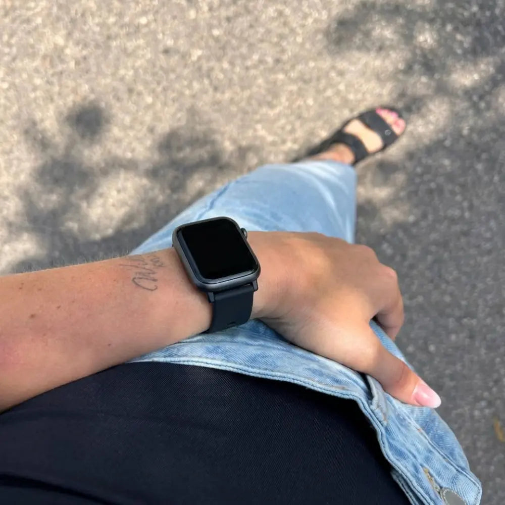 ID205L siliconen bandje (zwart)